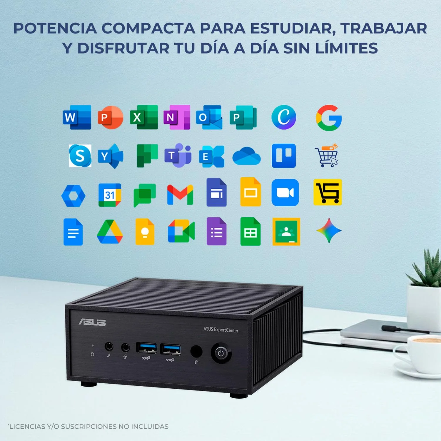Computadora Escritorio Mini PC ASUS ExpertCenter PN42 Intel N100 16GB DDR4 SSD 256GB W11H-T WiFi 6E BT 5.4 Estudio y multitarea - Image 5