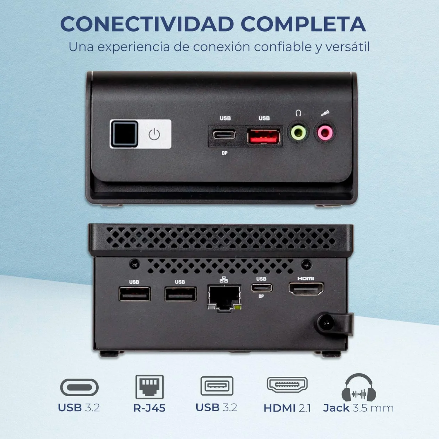 Computadora Escritorio Mini PC ASUS Intel N150 8GB DDR5 SSD 256GB Monitor 27 1ms 120Hz Teclado Mouse W11H-T WiFi BT 5.0 CN14EE-M27TMI1508256 Estudio, oficina y multitarea - Image 5
