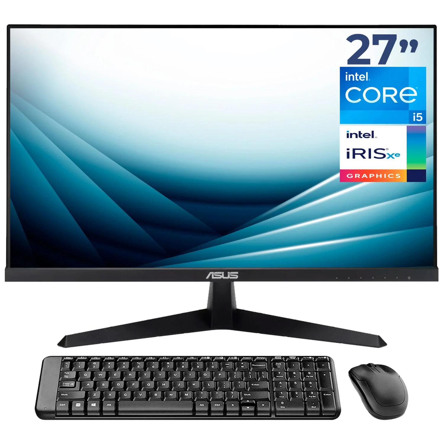 Computadora Escritorio Mini PC ASUS NUC 13 PRO Intel Core i5 1340P 16GB DDR4 SSD 512GB Monitor 27 1ms 120Hz Teclado Mouse Inalambrico W11H-T WiFi 6E BT 5.3 Oficina, estudio y hogar