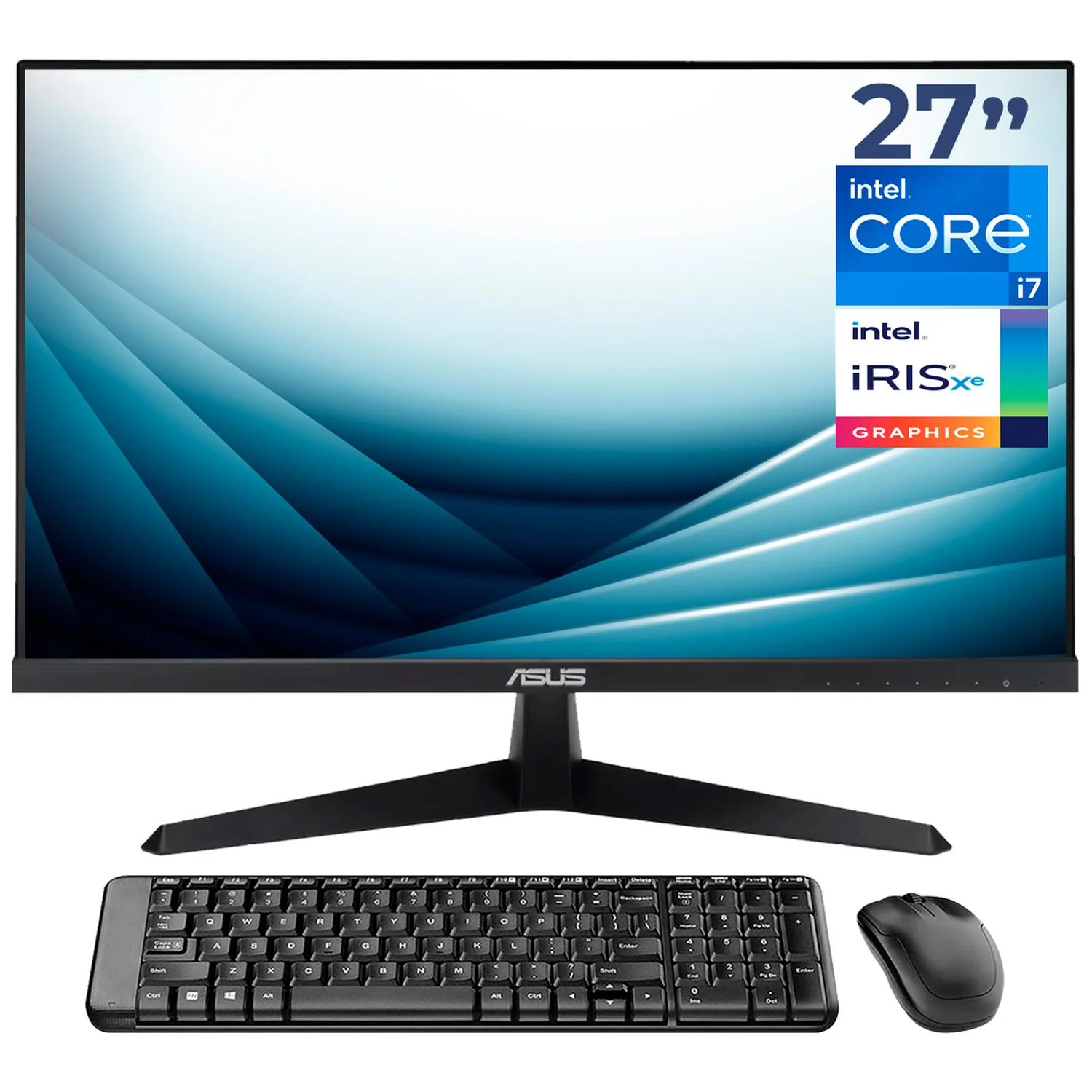 Computadora Escritorio Mini PC ASUS NUC 13 PRO Intel Core i7 13620H 16GB DDR4 SSD 1TB Monitor 27 1ms 120Hz Teclado Mouse W11H-T WiFi 6E BT 5.3 CNUC13P-Ci7161TBM27TM Gaming, oficina, estudio y hogar.