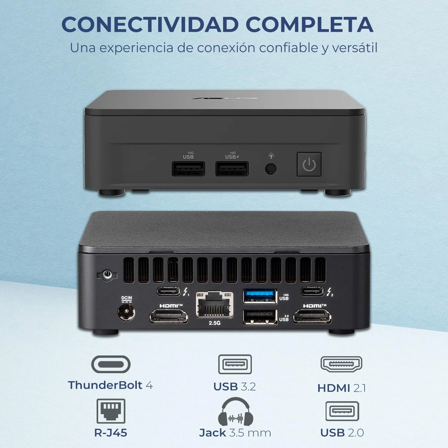 Computadora Escritorio Mini PC ASUS NUC 13 PRO Intel Core i7 13620H 16GB DDR4 SSD 1TB W11H-T WiFi 6E Bluetooth 5.3 CNUC13P-Ci7161TB Gaming, oficina, estudio y hogar. - Image 4