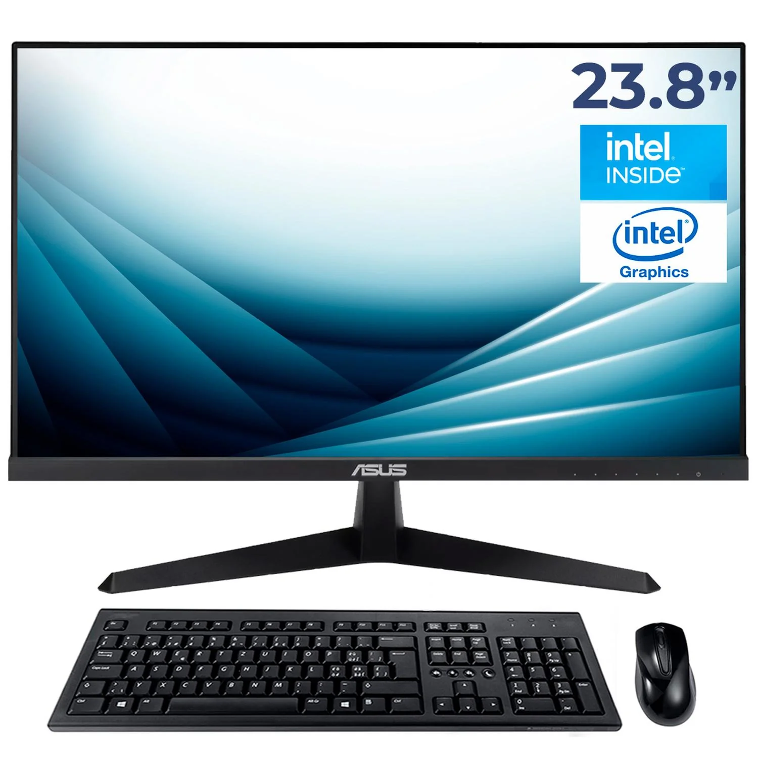 Computadora Escritorio Mini PC ASUS Intel N150 16GB DDR5 SSD 512GB Monitor 24 1ms 120Hz Teclado Mouse W11H-T WiFi BT 5.0 CN14E-MTMN15016GB512 Estudio, oficina y multitarea