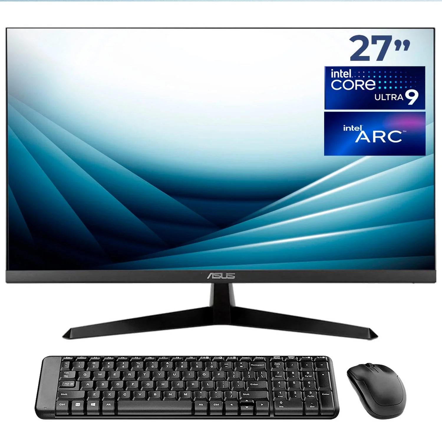 Computadora Escritorio Mini PC ASUS NUC 14 PRO+ AI Intel Core ULTRA 9 185H 35 TOPS 32GB DDR5 SSD 1TB Monitor 27 120Hz Teclado Mouse Inalambrico Thunderbolt 4 WiFi Alto Desempeño y Edicion profesional