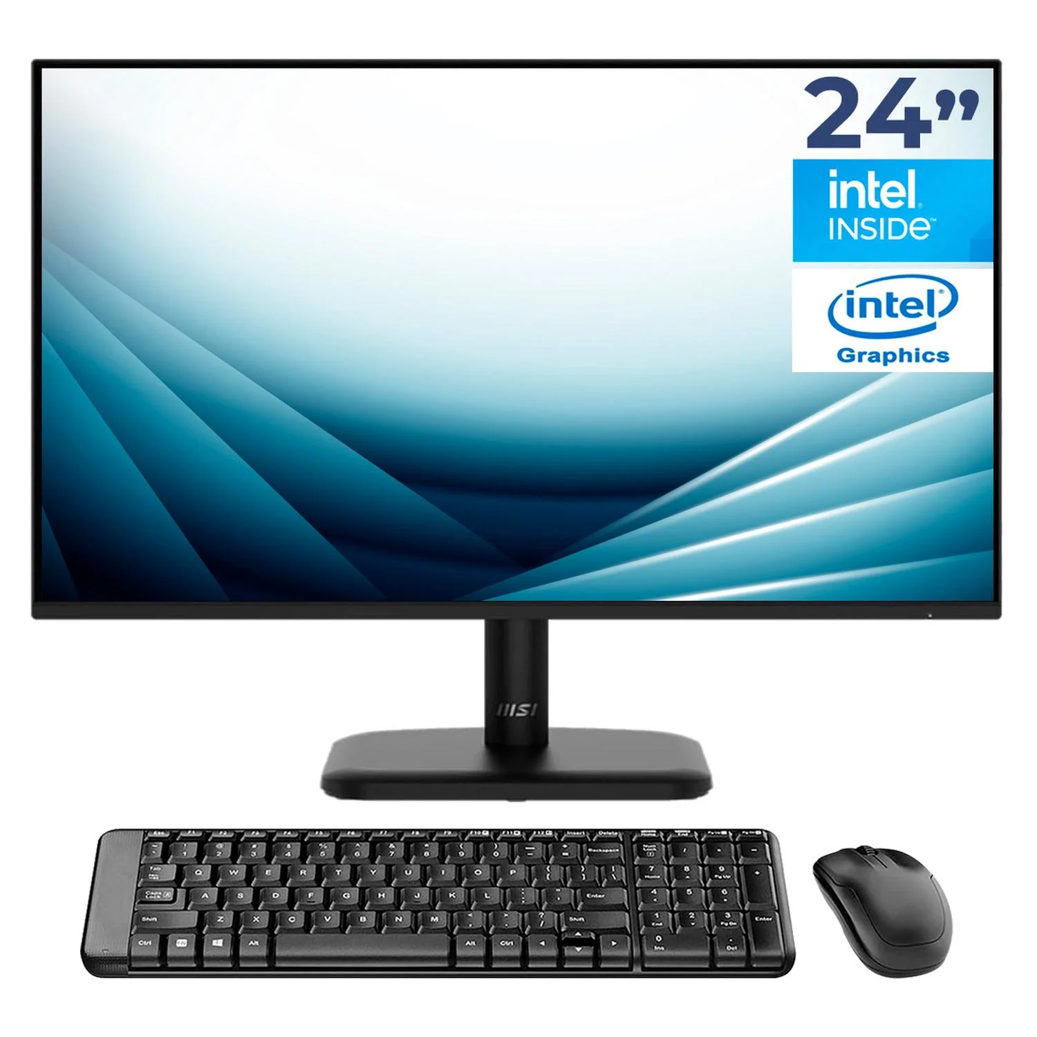 Computadora Mini PC MSI CUBI Intel Celeron N100 16GB SSD 256GB Monitor 24" 1ms 120Hz Teclado Mouse WiFi Bluetooth Ideal Para Educación y Punto de Venta