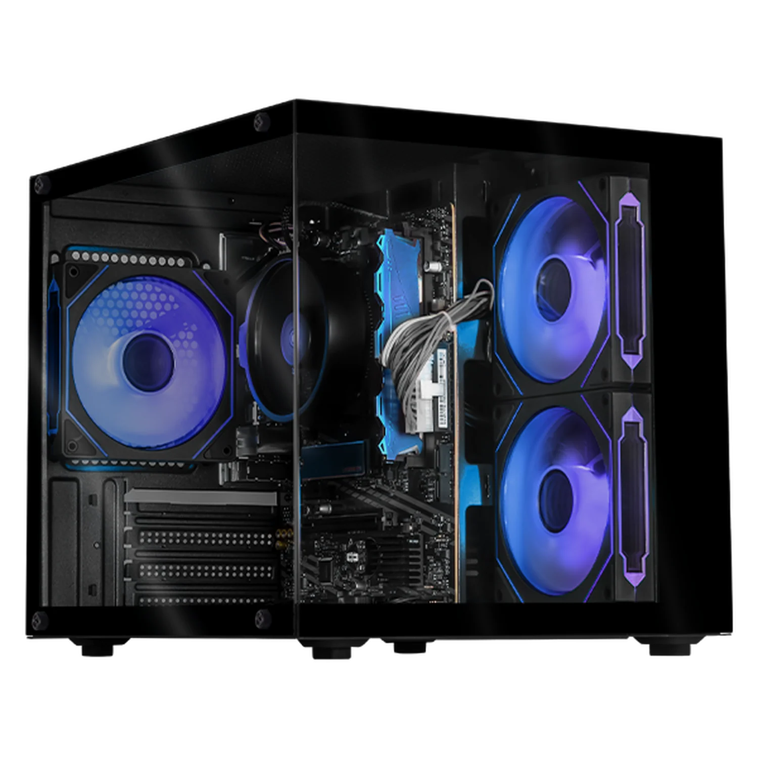 Computadora Escritorio Xtreme PC Gaming AMD Radeon Vega 11 Ryzen 5 3400G 16GB SSD 500GB WIFI Black rendimiento básico para juegos casuales, trabajo y estudio