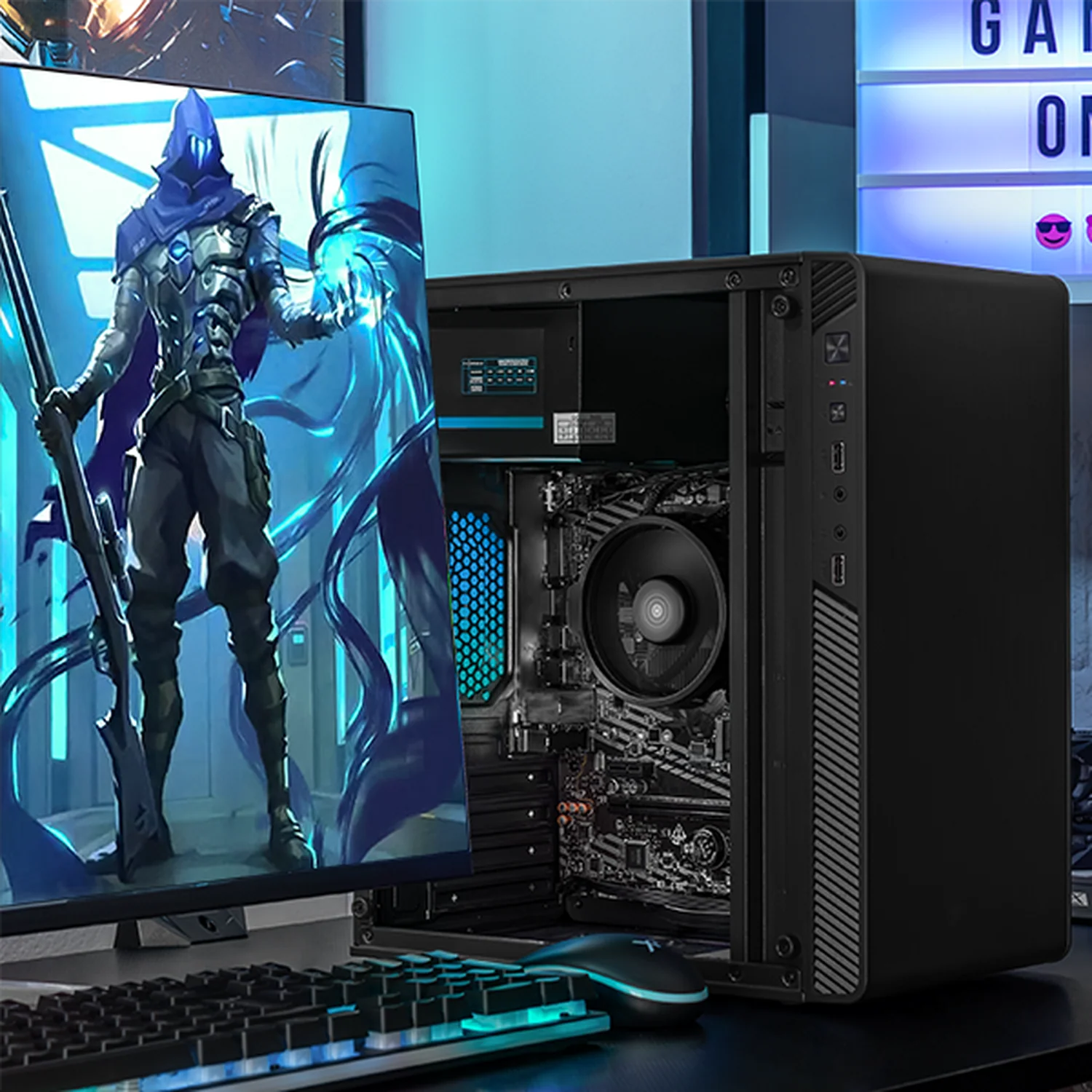 Computadora Escritorio Xtreme PC Gaming AMD Radeon Vega 11 Ryzen 5 3400G 16GB SSD 500GB WIFI Black rendimiento básico para juegos casuales, trabajo y estudio - Image 6