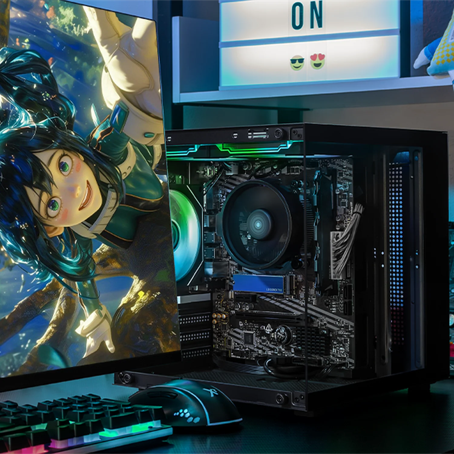 Computadora Escritorio Xtreme PC Gaming AMD Radeon Vega 8 Ryzen 3 3200G 16GB SSD 500GB WIFI Black rendimiento básico para juegos casuales, trabajo y estudio - Image 6