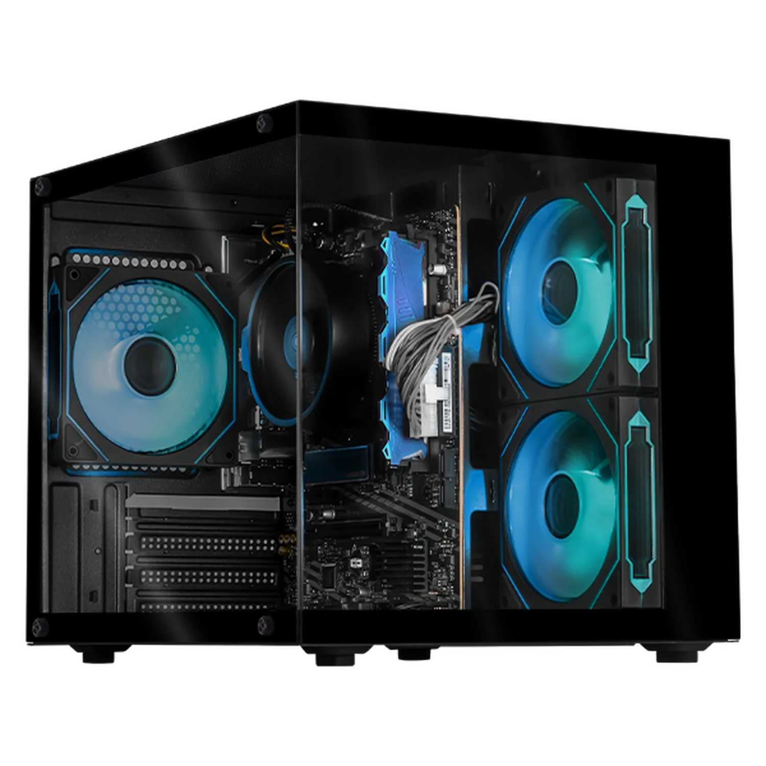 Computadora Escritorio Xtreme PC Gaming AMD Radeon Vega Renoir Ryzen 3 5300G 16GB SSD 500GB WIFI Black rendimiento básico para juegos casuales, trabajo y estudio