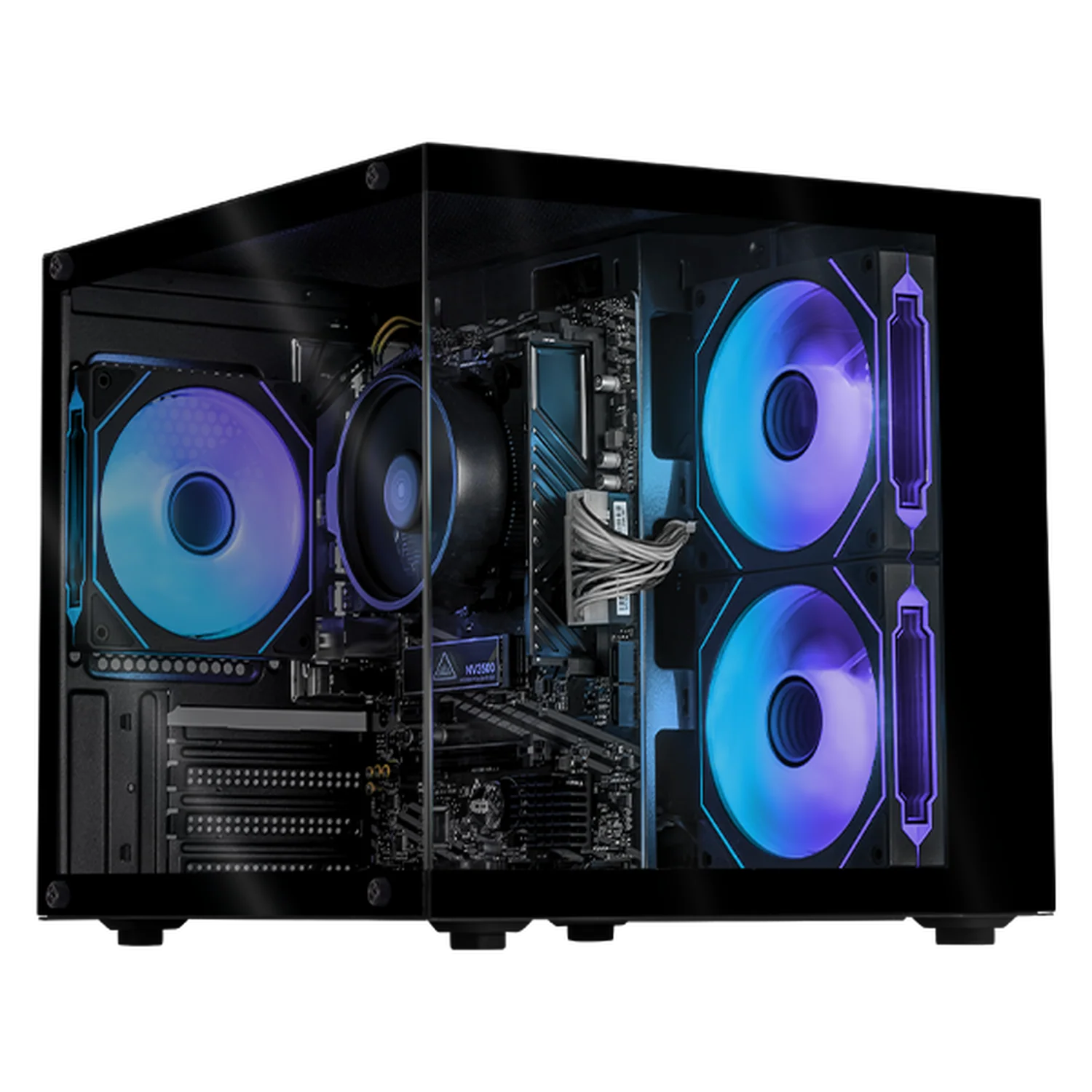 Computadora Escritorio Xtreme PC Gaming AMD Radeon Vega Renoir Ryzen 5 5600GT 16GB SSD 1TB WIFI Black rendimiento básico para juegos casuales, trabajo y estudio