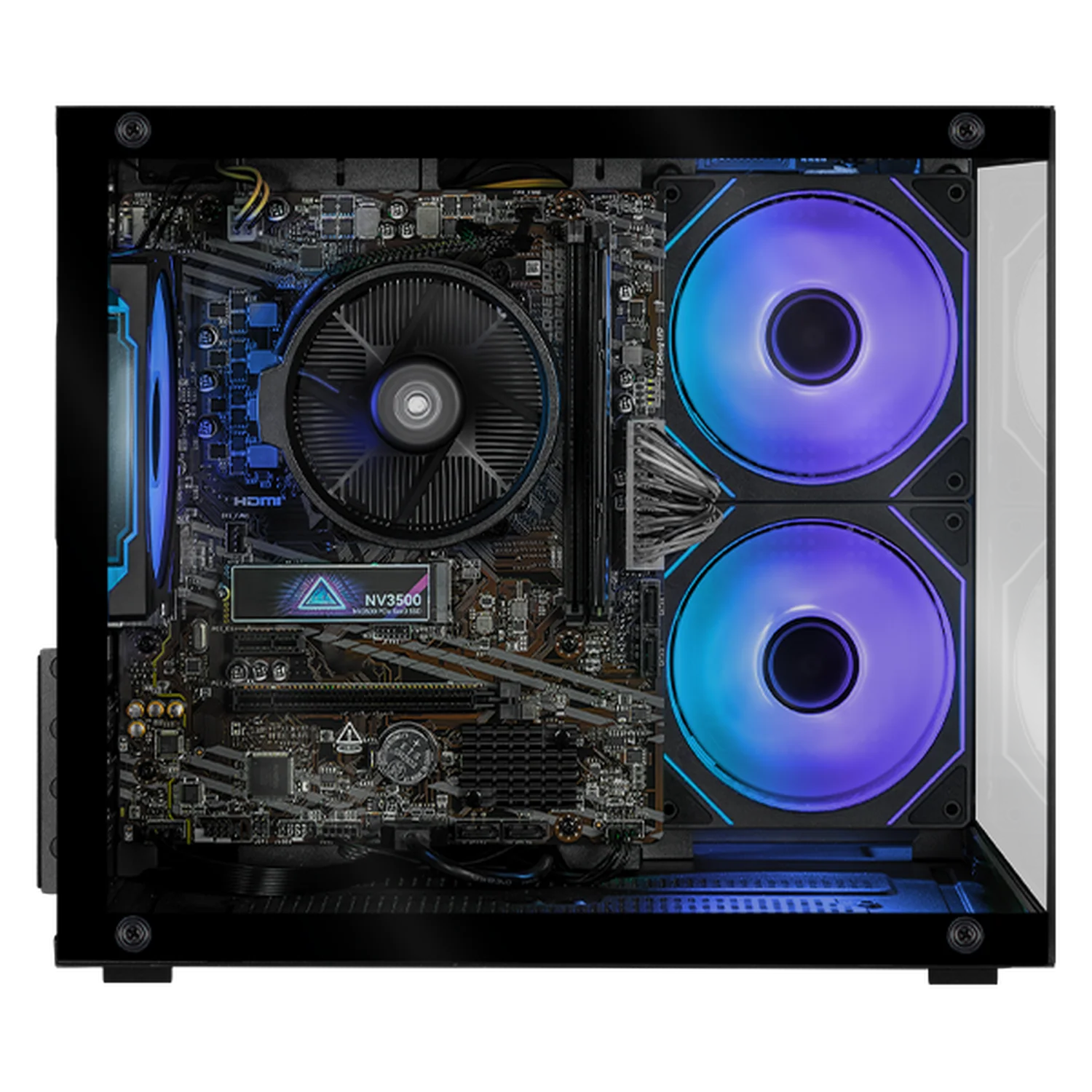 Computadora Escritorio Xtreme PC Gaming AMD Radeon Vega Renoir Ryzen 5 5600GT 16GB SSD 1TB WIFI Black rendimiento básico para juegos casuales, trabajo y estudio - Image 2
