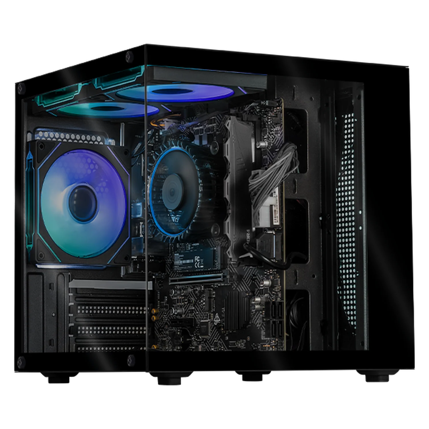 Computadora Escritorio Xtreme PC Gaming Intel Core i3 12100 16GB SSD 500GB WIFI Black rendimiento básico para juegos casuales, trabajo y estudio