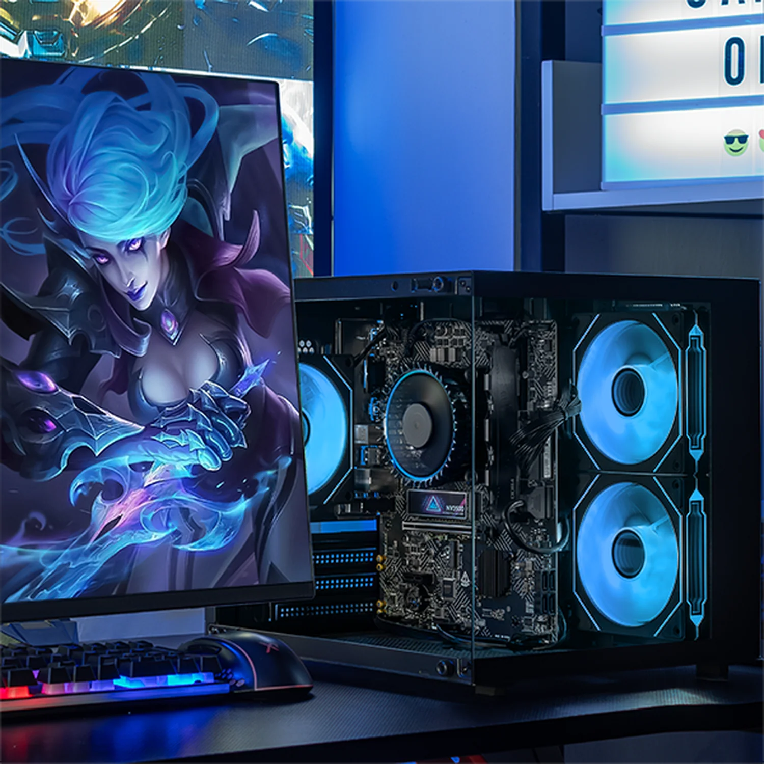 Computadora Escritorio Xtreme PC Gaming Intel Core i7 12700 16GB SSD 1TB WIFI Black rendimiento básico para juegos casuales, trabajo y estudio - Image 6