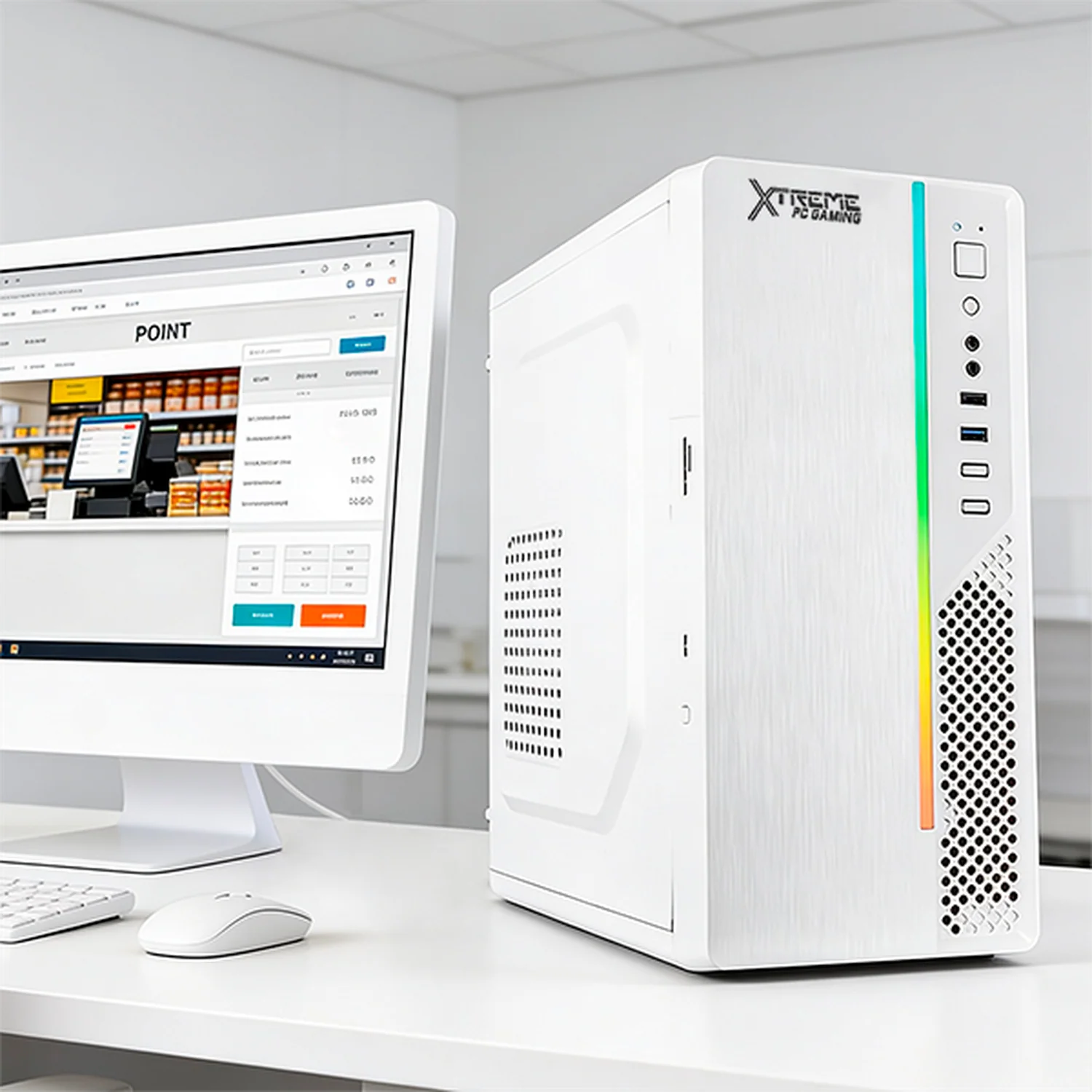 Computadora Escritorio Xtreme PC Gaming Intel N100 16GB SSD 500GB WIFI White ideal para punto de venta, trabajo administrativo y uso diario - Image 6