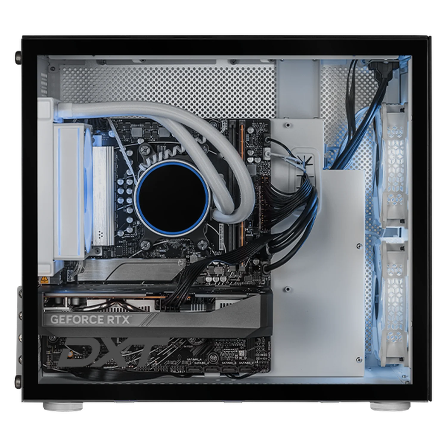 Computadora Gamer Completa DXT GAMING NVIDIA GeForce RTX 5050 AMD Ryzen 5 9600X 32GB DDR5 SSD 1TB Monitor 27 165Hz Sistema Liquido WIFI BT W11 Silver gaming estable en calidad media - Image 2