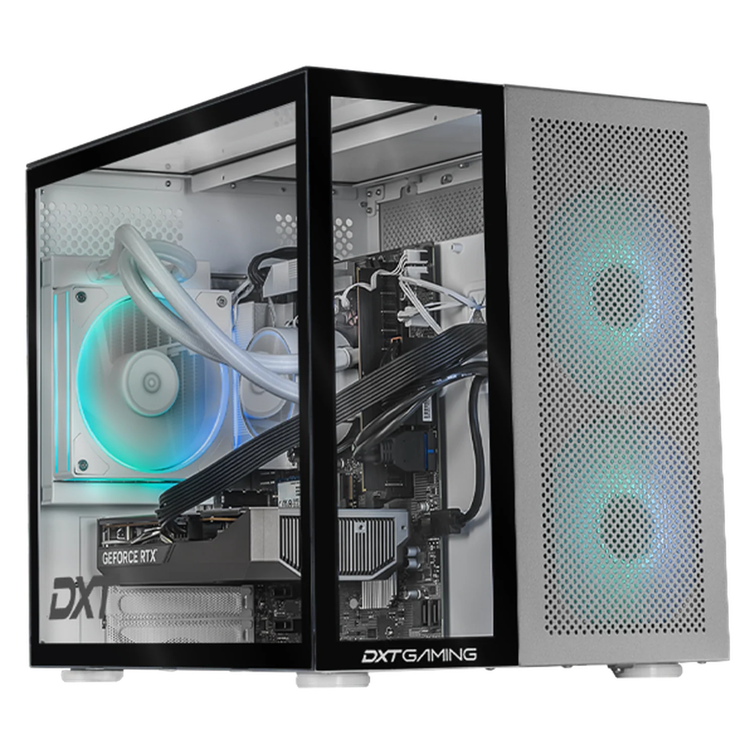Computadora Gamer DXT GAMING NVIDIA GeForce RTX 5050 Intel Core Ultra 5 225F 32GB DDR5 SSD 1TB Sistema Liquido WIFI BT W11 Silver gaming estable en calidad media