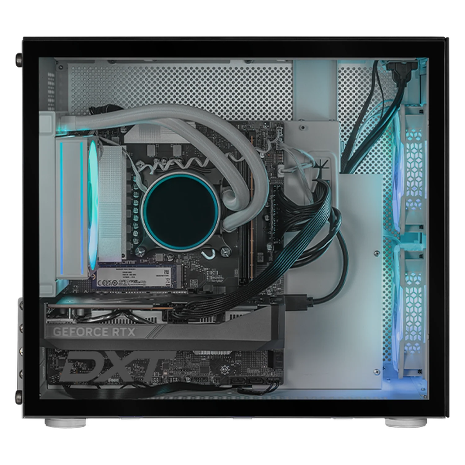 Computadora Gamer DXT GAMING NVIDIA GeForce RTX 5050 Intel Core Ultra 5 225F 32GB DDR5 SSD 1TB Sistema Liquido WIFI BT W11 Silver gaming estable en calidad media - Image 2