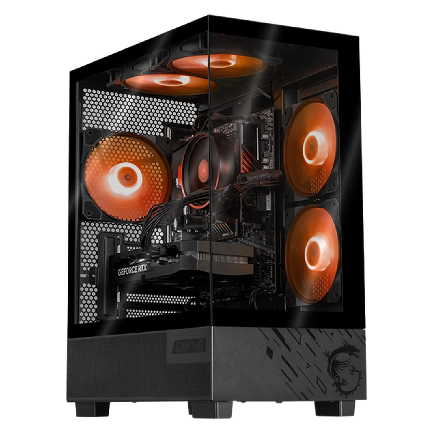 Computadora Gamer IA Xtreme PC Gaming MSI NVIDIA GeForce RTX 5050 AMD Ryzen 7 5700 16GB SSD 1TB WIFI Black Rendimiento Inteligente con IA