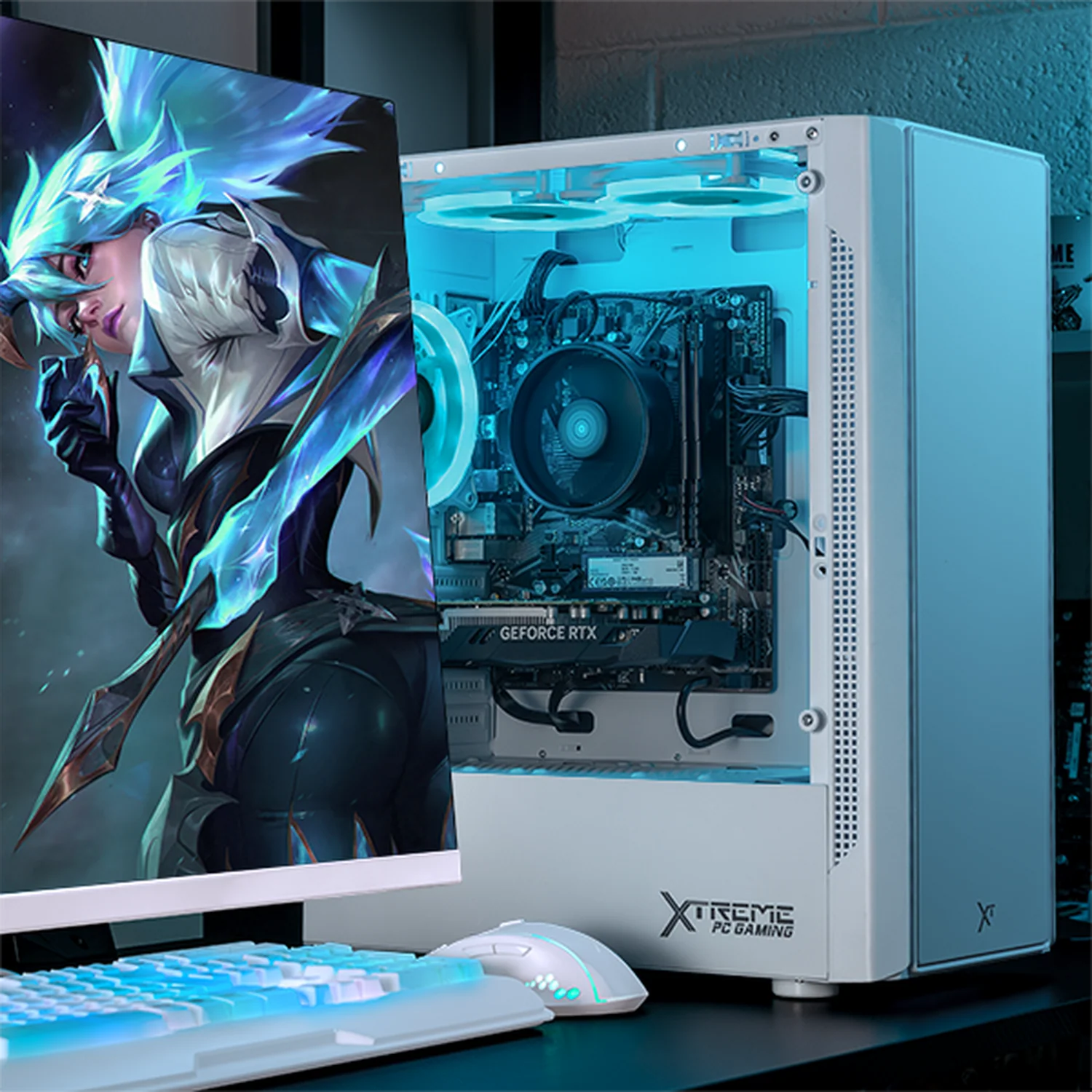 Computadora Gamer Xtreme PC Gaming NVIDIA GeForce RTX 3050 AMD Ryzen 5 5500 16GB SSD 1TB WIFI White experiencia de juego fluida en nivel medio - Image 6