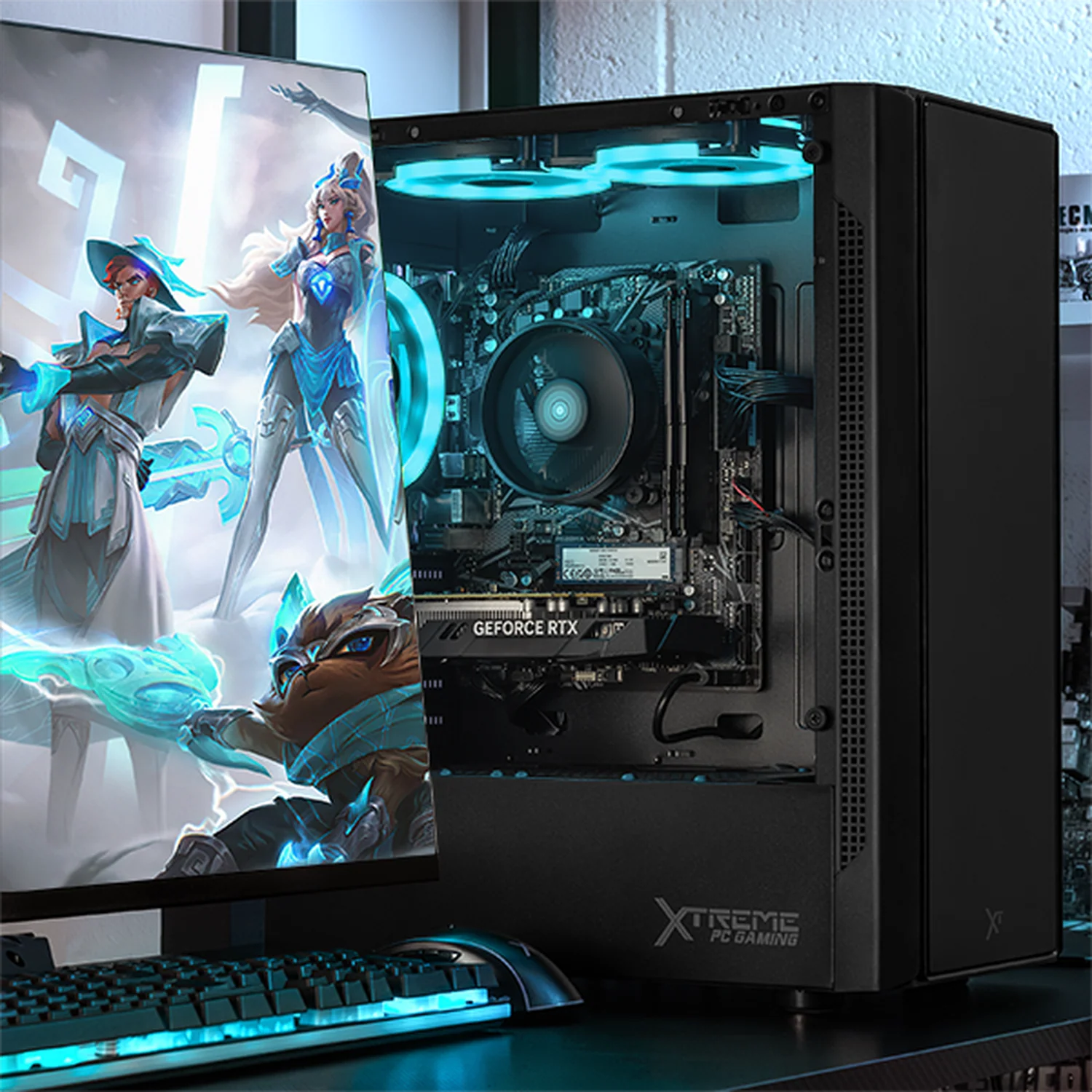 PC Gamer Xtreme PC Gaming NVIDIA GeForce RTX 3050 AMD Ryzen 7 5700 16GB SSD 1TB WIFI Black experiencia de juego fluida en nivel medio - Image 6