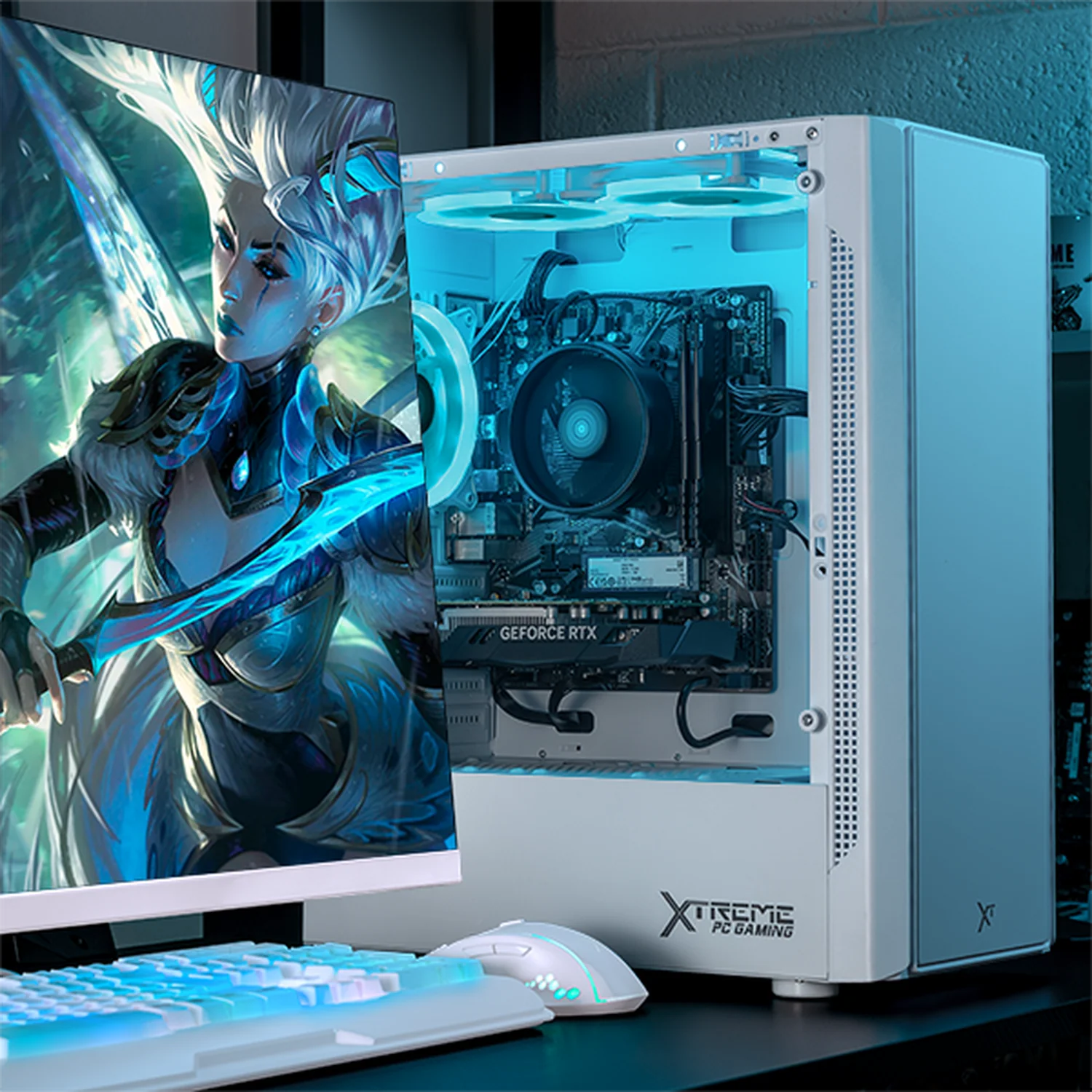 Computadora Gamer Xtreme PC Gaming NVIDIA GeForce RTX 3050 AMD Ryzen 7 5700 16GB SSD 1TB WIFI White experiencia de juego fluida en nivel medio - Image 6