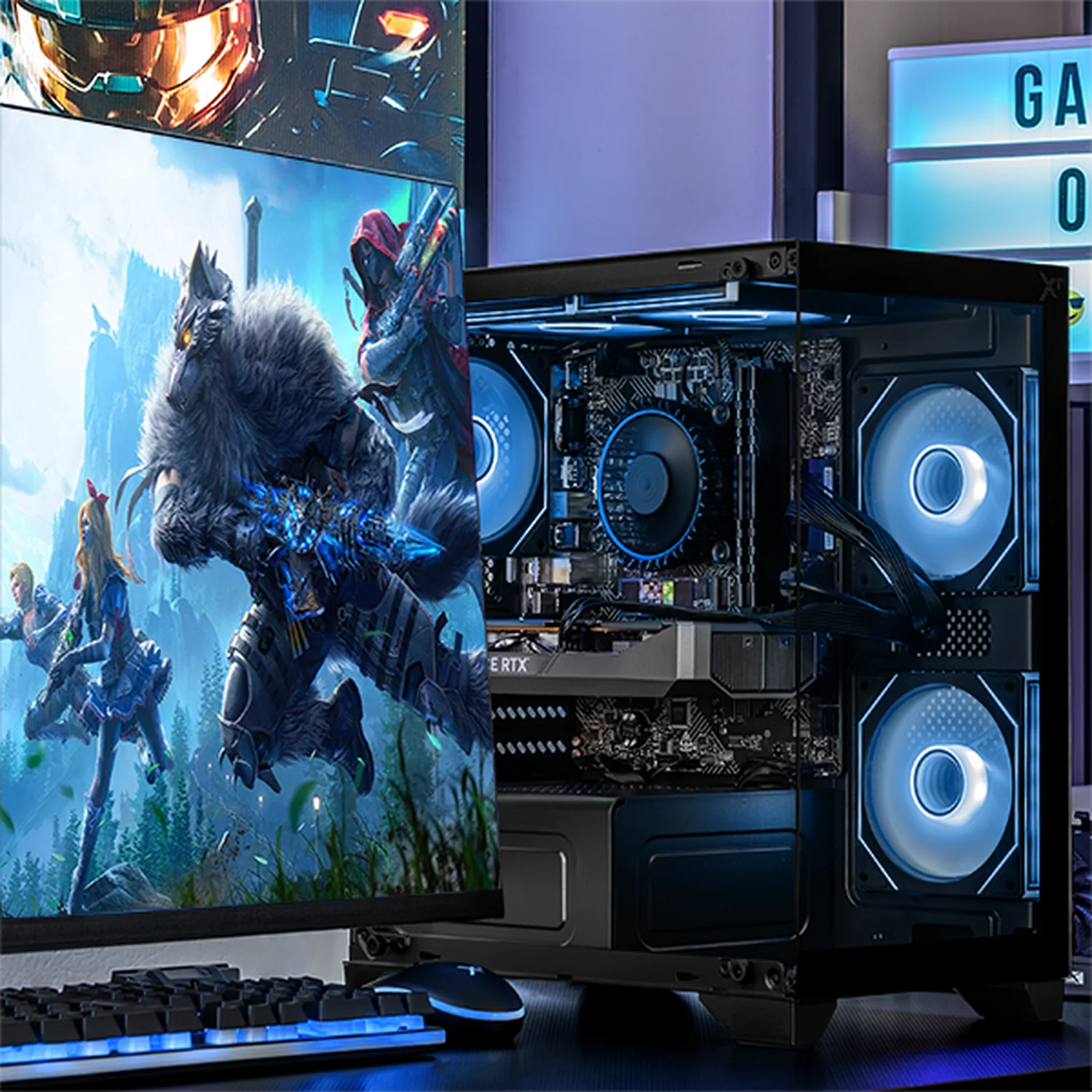 Computadora Gamer con IA Xtreme PC Gaming NVIDIA GeForce RTX 5050 Intel Core i5 12400F 16GB SSD 1TB WIFI BT Black experiencia de juego fluida en nivel medio - Image 6