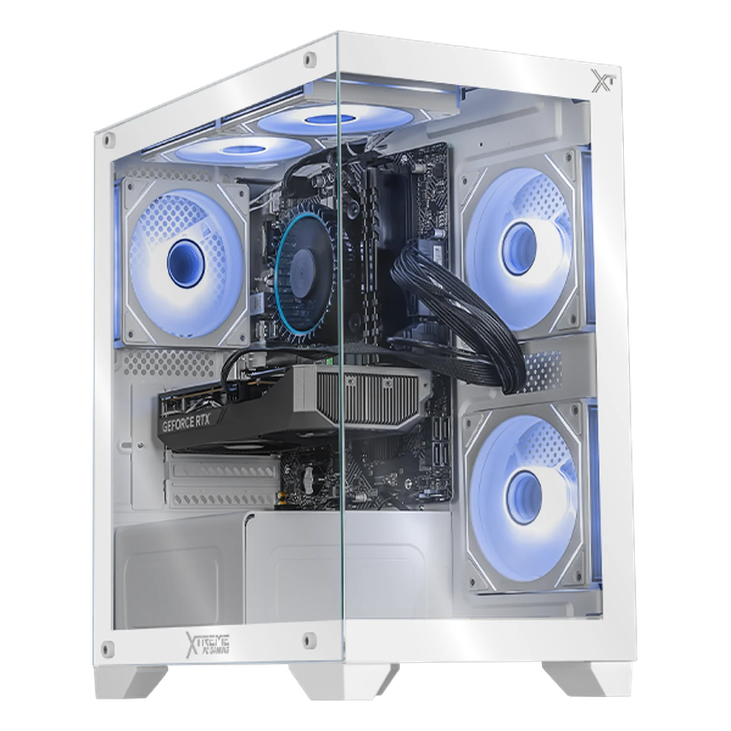 Computadora Gamer Xtreme PC Gaming NVIDIA GeForce RTX 5050 Intel Core i7 12700F 32GB SSD 1TB WIFI BT White gaming estable en calidad media