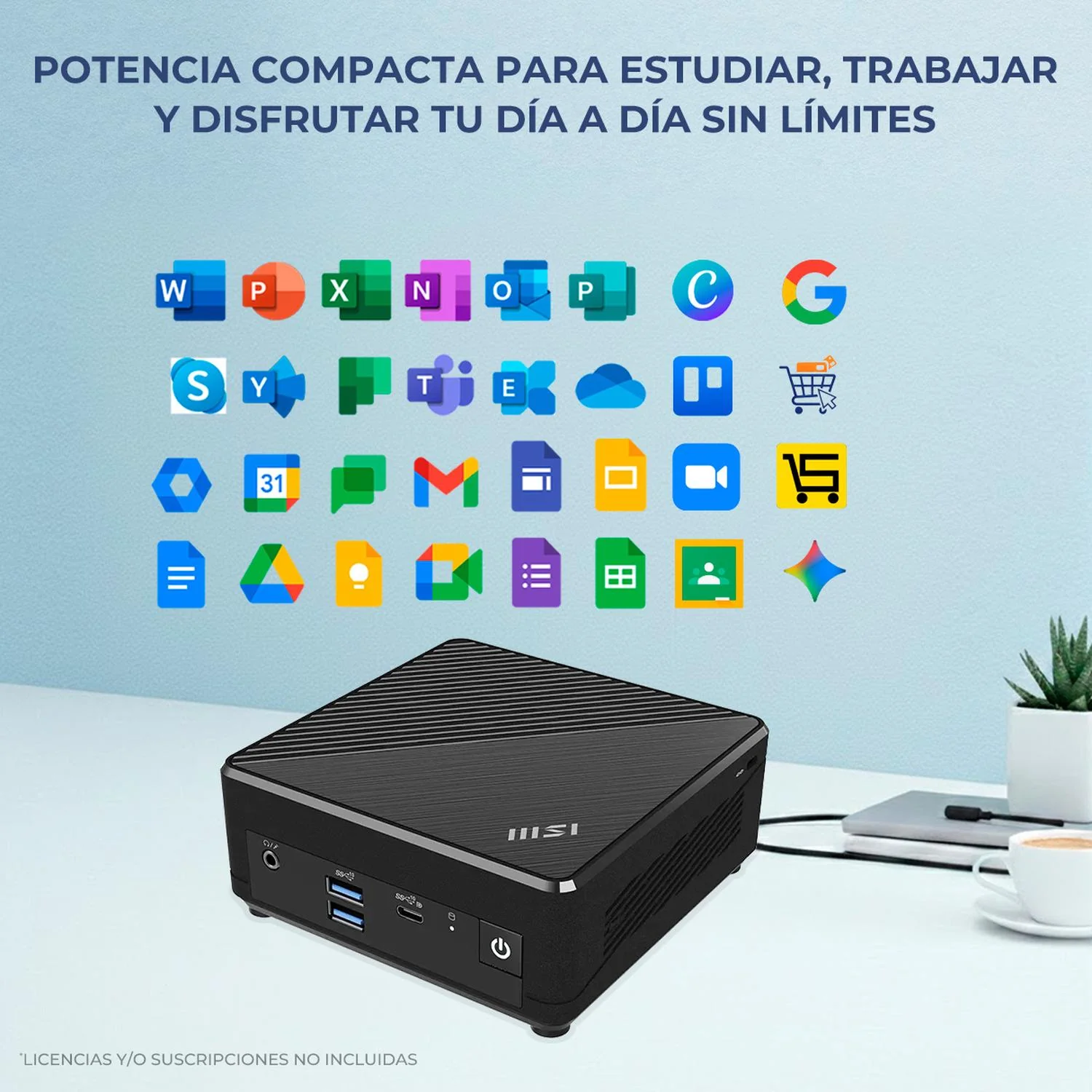 Computadora Mini PC MSI CUBI Intel Celeron N100 16GB 512GB SSD WiFi Bluetooth HDMI DP Ideal Para Oficina y Ahorro de Espacio - Image 5