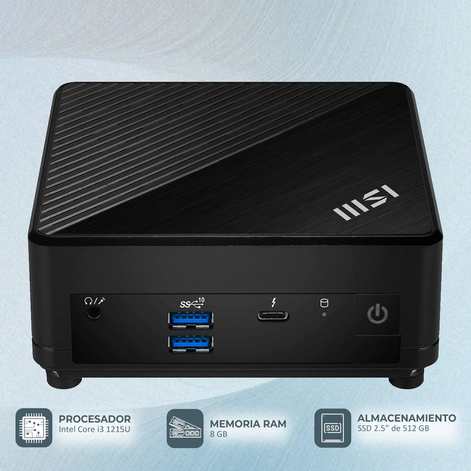 Computadora Mini PC MSI CUBI 5 12M Core I3 1215U 8GB 512GB SSD CUBI512M-I38G512 - Image 2