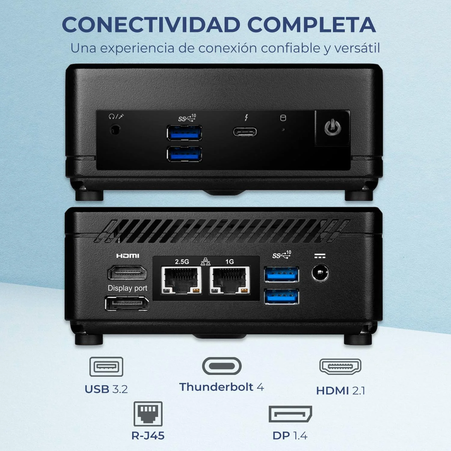 Computadora Mini PC MSI CUBI 5 12M Core I5 1235U 16GB 512GB SSD Monitor 24 Teclado Mouse DXT CUBI512 - Image 5