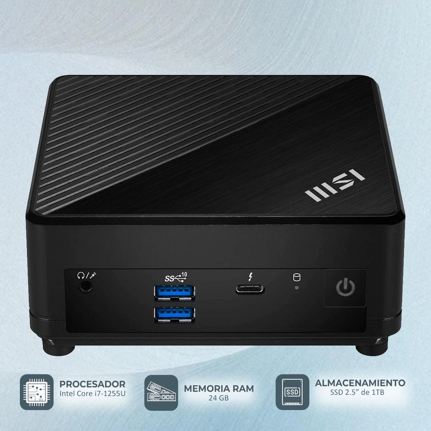 Computadora Mini PC MSI CUBI 5 12M Core I7 1255U 24GB 1TB SSD CUBI512M-I724G1TB - Image 2