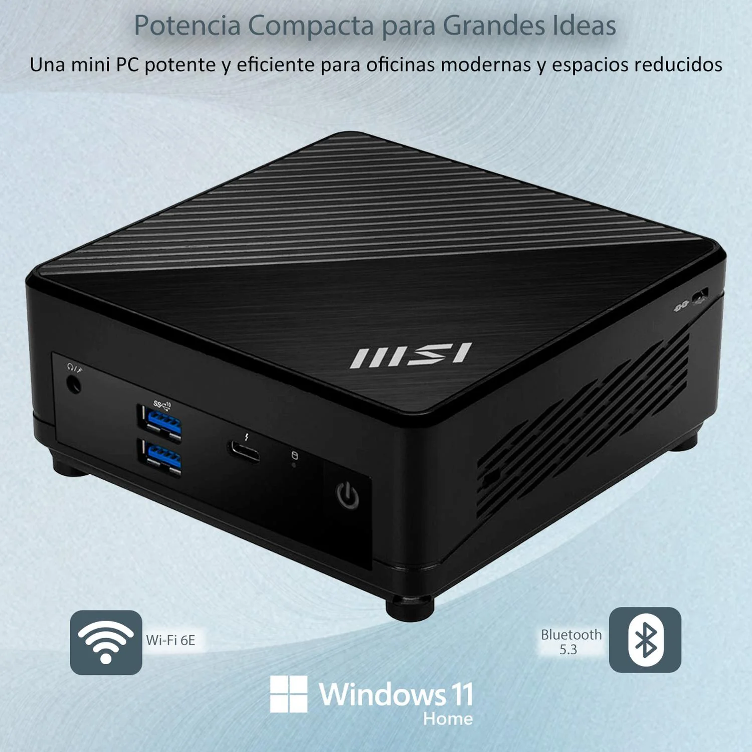 Computadora Mini PC MSI CUBI 5 12M Core I7 1255U 24GB 1TB SSD CUBI512M-I724G1TB - Image 3
