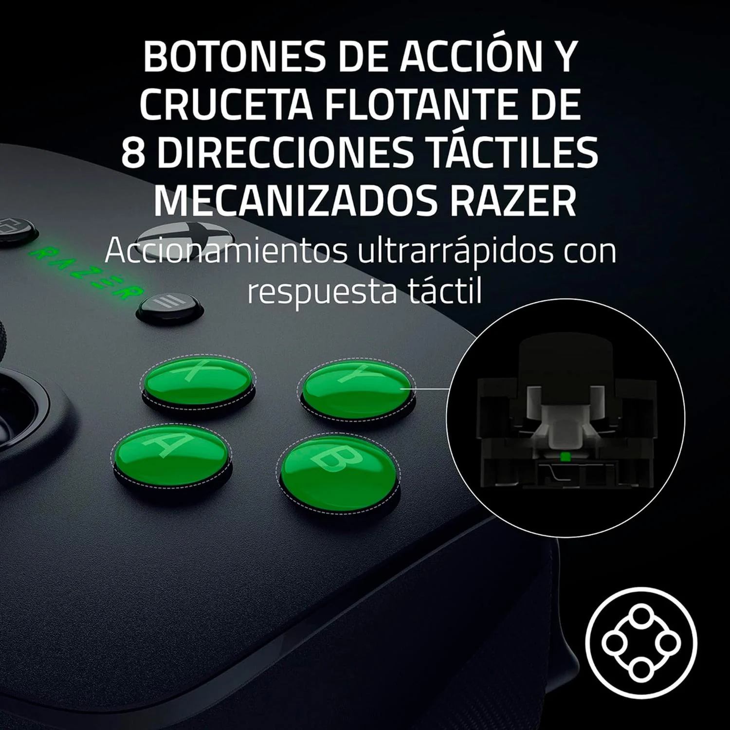 Control Gamer Inalambrico RAZER Wolverine V3 Pro Xbox Series X/S y PC USB-A Reacondicionado Botones Reasignables y Gatillos Ultrarrapidos - Image 4