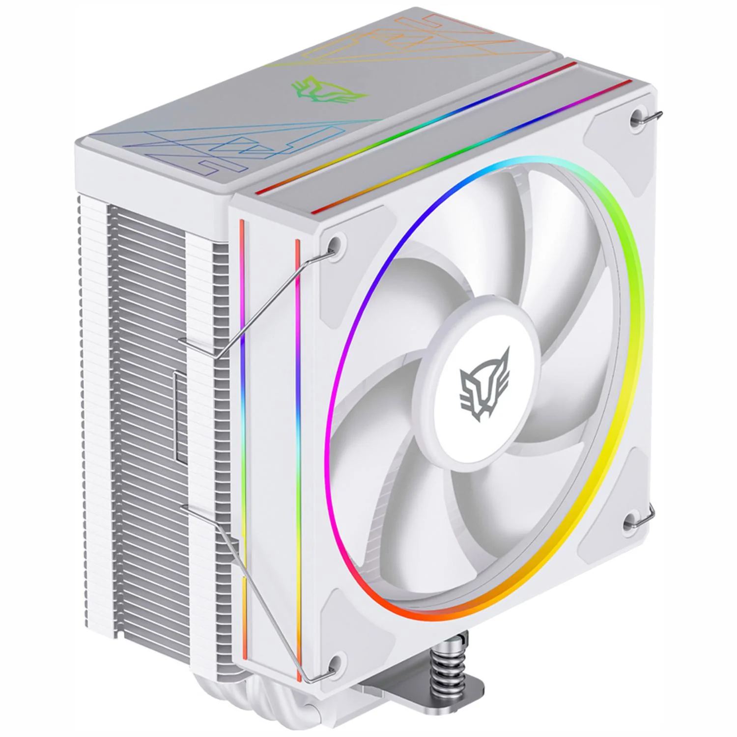 Disipador CPU Gamer BALAM RUSH HELIUX PRO HEX50 120mm ARGB 3pin LGA 1851 AM5 600 - 2000 RPM 4-pin PWM 4 Pipas Blanco BR-942058 - Image 2