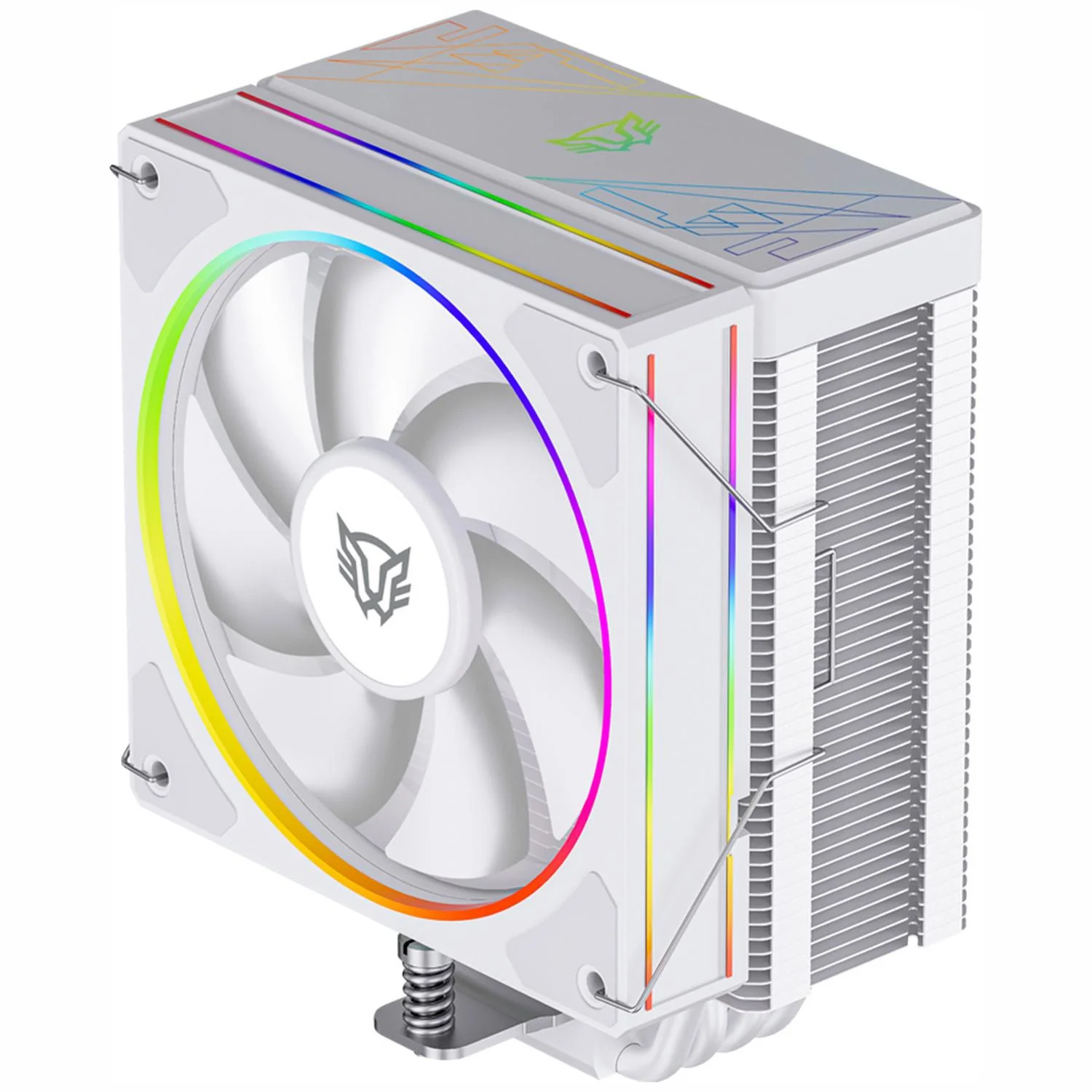 Disipador CPU Gamer BALAM RUSH HELIUX PRO HEX50 120mm ARGB 3pin LGA 1851 AM5 600 - 2000 RPM 4-pin PWM 4 Pipas Blanco BR-942058 - Image 3