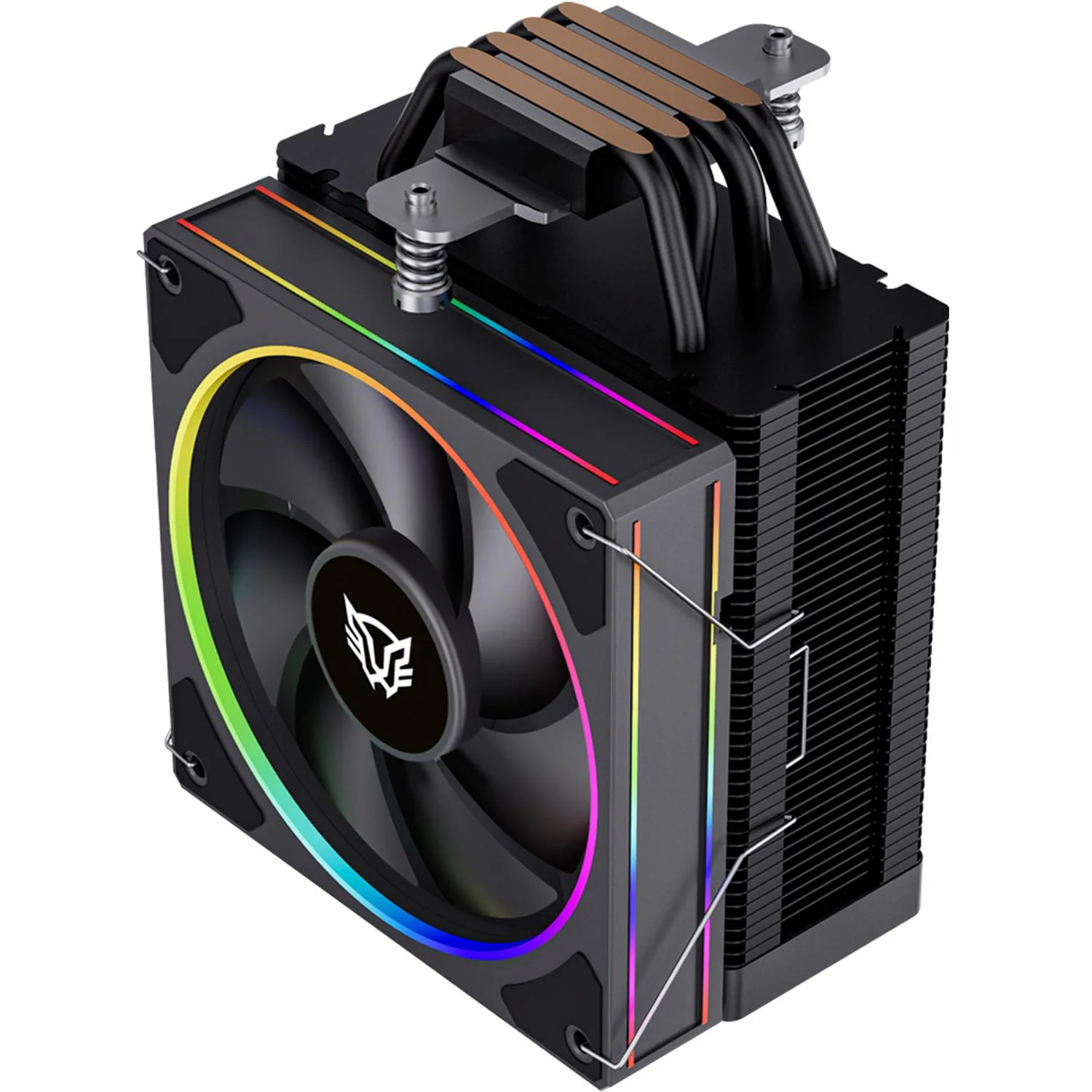 Disipador CPU Gamer BALAM RUSH HELIUX PRO HEX50 120mm ARGB 3pin LGA 1851 AM5 600 - 2000 RPM 4-pin PWM 4 Pipas Negro BR-942041 - Image 2