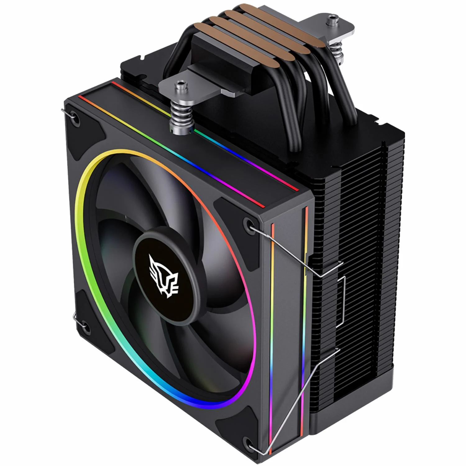 Disipador CPU Gamer BALAM RUSH HELIUX PRO HEX55 120mm ARGB 3pin LGA 1700 AM5 600 - 2000 RPM 4-pin PWM 4 Pipas Display Digital Negro BR-941983 - Image 2