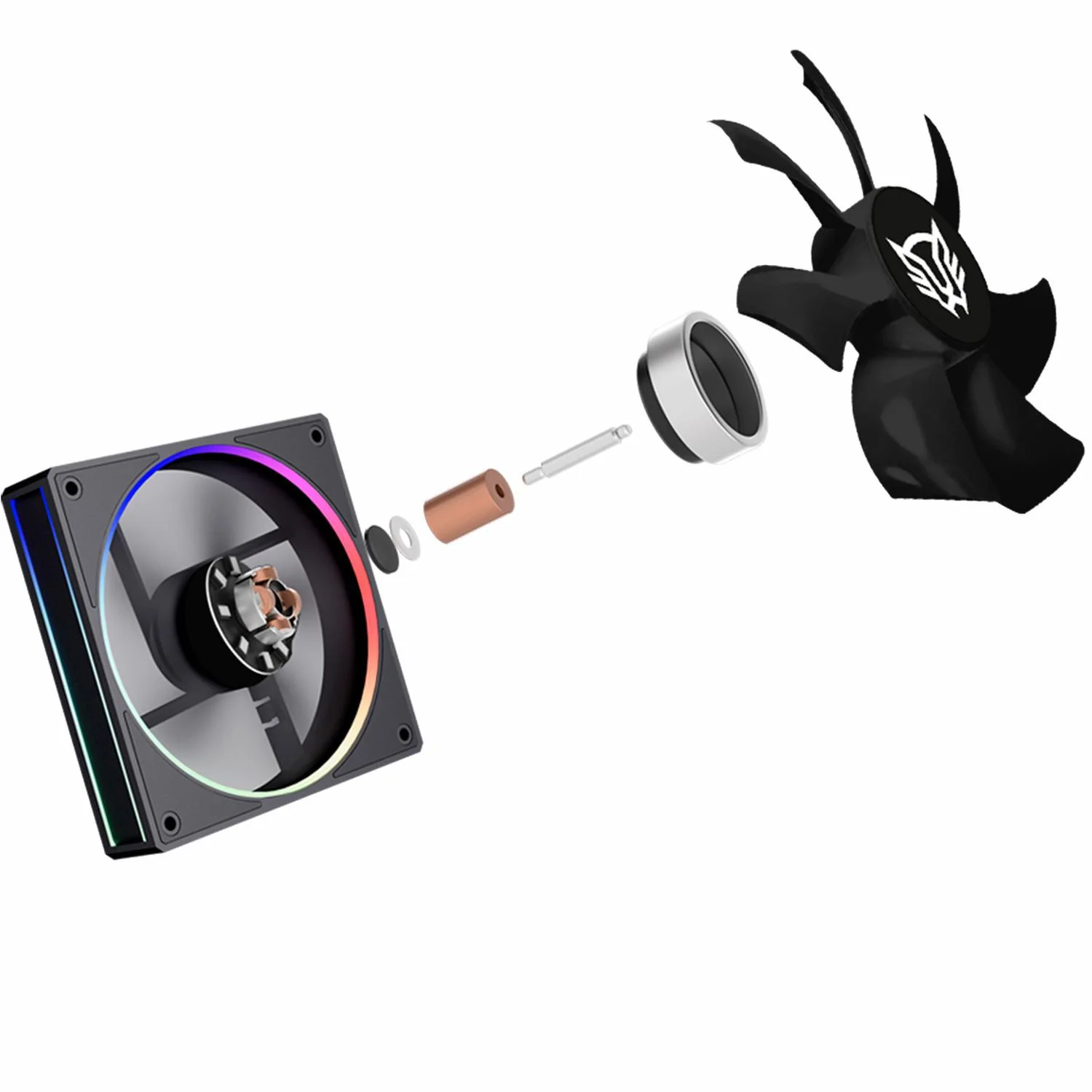 Disipador CPU Gamer BALAM RUSH HELIUX PRO HEX55 120mm ARGB 3pin LGA 1700 AM5 600 - 2000 RPM 4-pin PWM 4 Pipas Display Digital Negro BR-941983 - Image 3