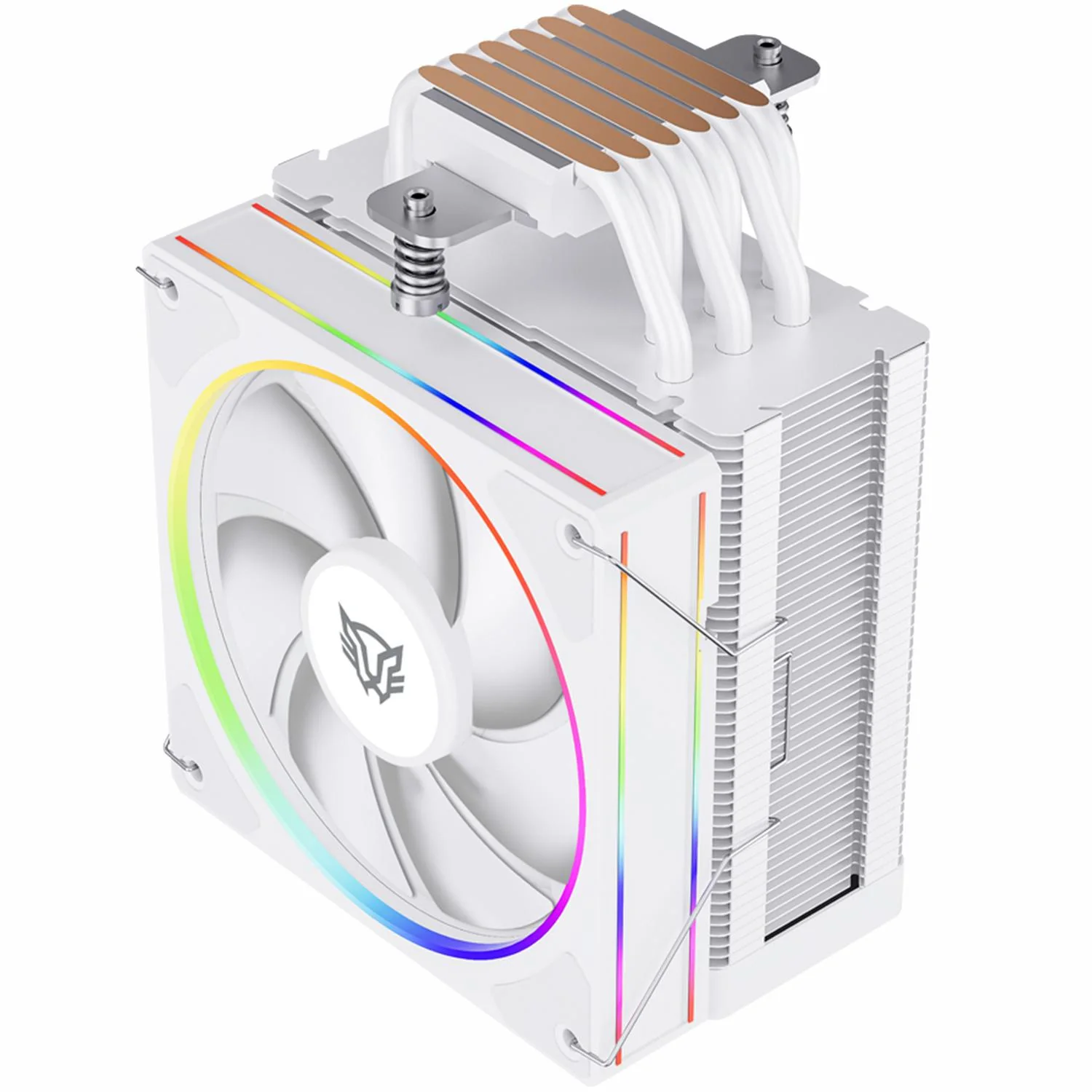 Disipador CPU Gamer BALAM RUSH HELIUX PRO HEX60 120mm ARGB 3pin LGA 1851 AM5 600 - 2000 RPM 4-pin PWM 6 Pipas Blanco BR-942034 - Image 2