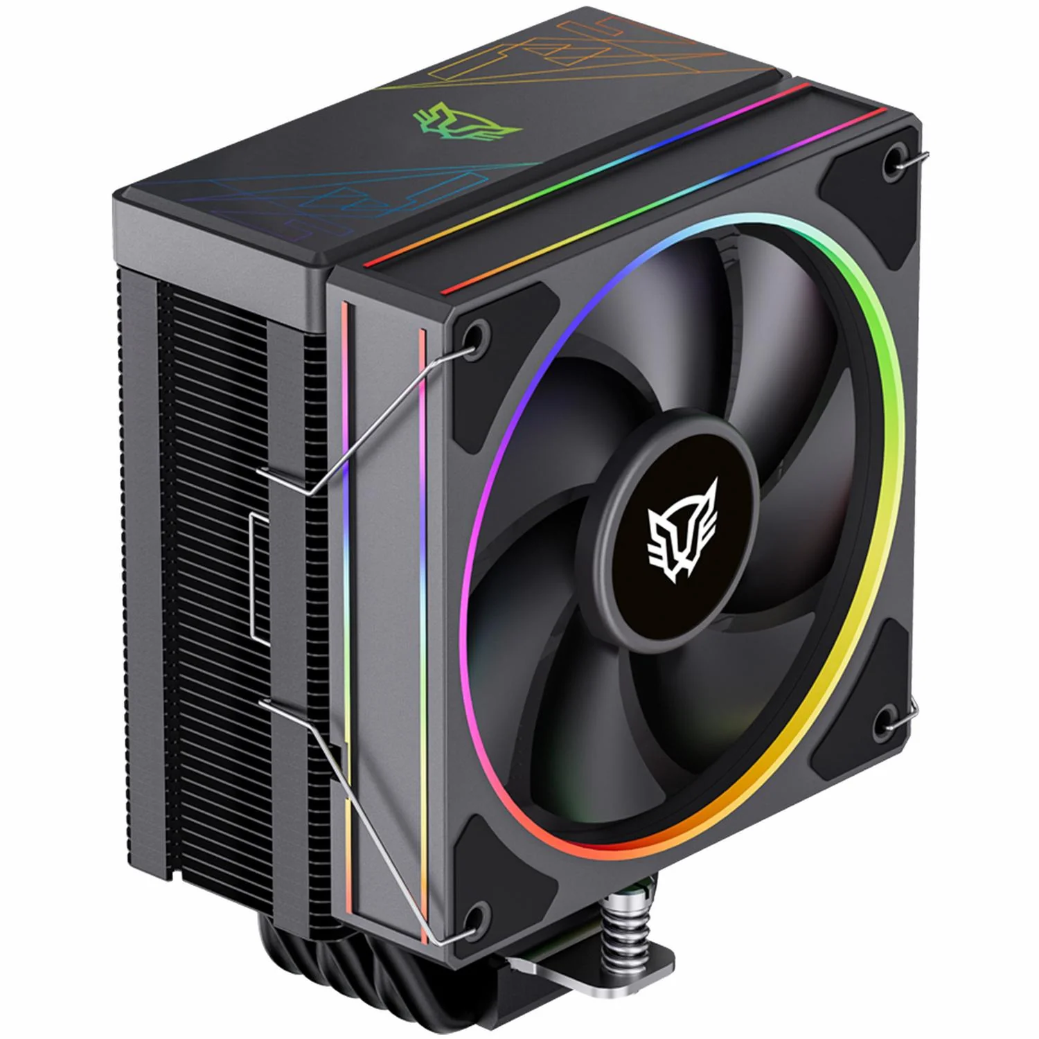 Disipador CPU Gamer BALAM RUSH HELIUX PRO HEX60 120mm ARGB 3pin LGA 1851 AM5 600 - 2000 RPM 4-pin PWM 6 Pipas Negro BR-942027