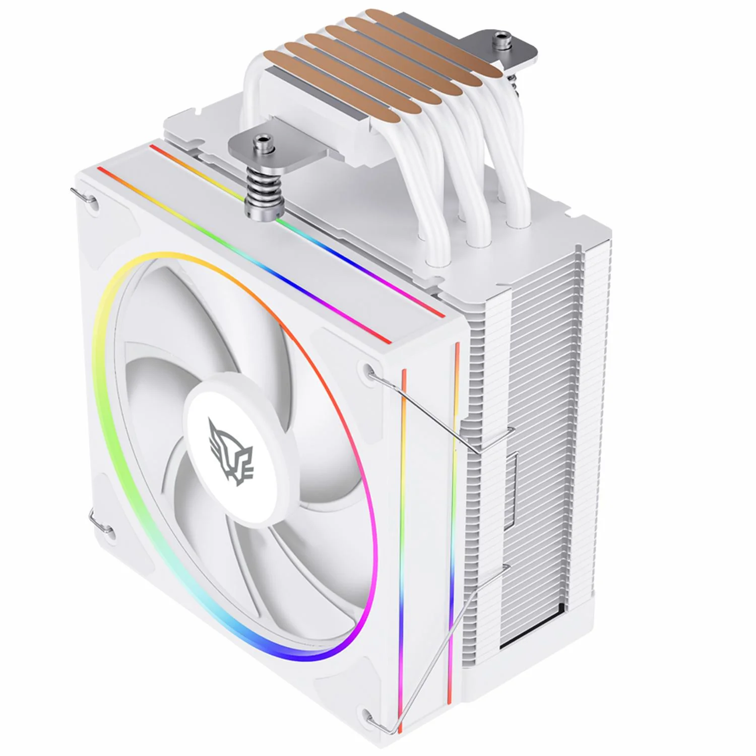 Disipador CPU Gamer BALAM RUSH HELIUX PRO HEX65 120mm ARGB 3pin LGA 1700 AM5 600 - 2000 RPM 4-pin PWM 6 Pipas Display Digital Blanco BR-941976 - Image 2