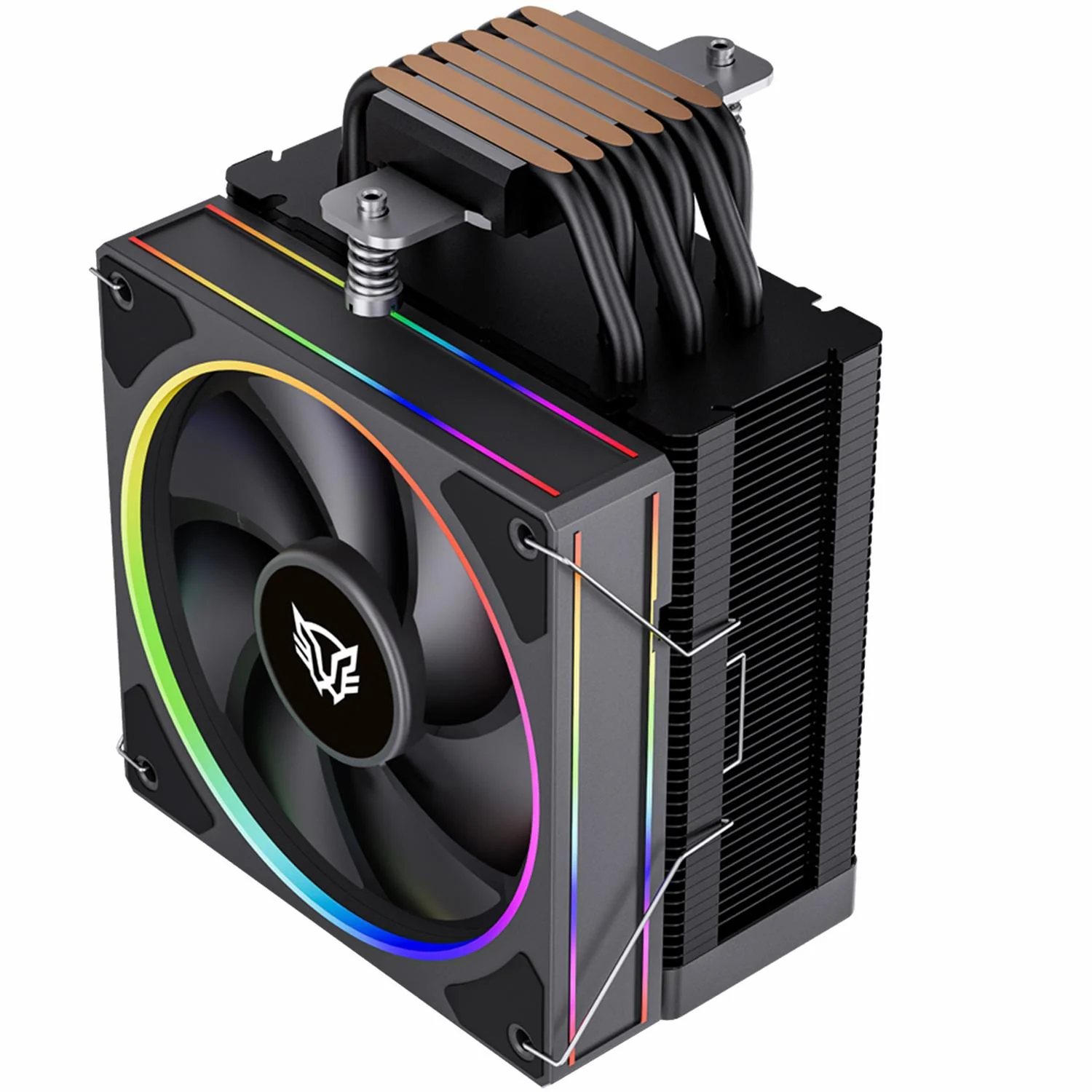Disipador CPU Gamer BALAM RUSH HELIUX PRO HEX65 120mm ARGB 3pin LGA 1700 AM5 600 - 2000 RPM 4-pin PWM 6 Pipas Display Digital Negro BR-941969 - Image 2