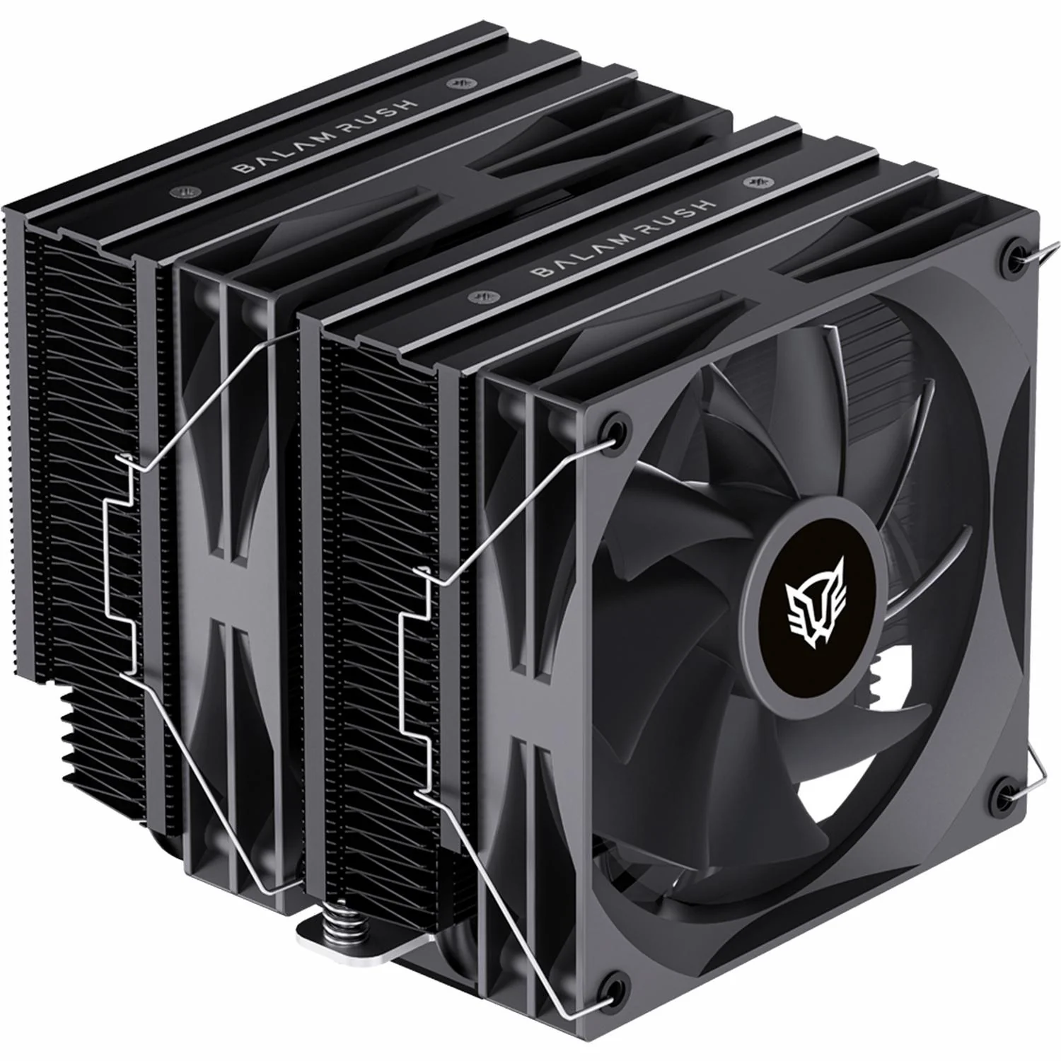 Disipador Doble CPU Gamer BALAM RUSH HELIUX EXPERT HEX90 120mm LGA 1700 AM5 0-2000 RPM 4-Pin 6 pipas Negro BR-941921
