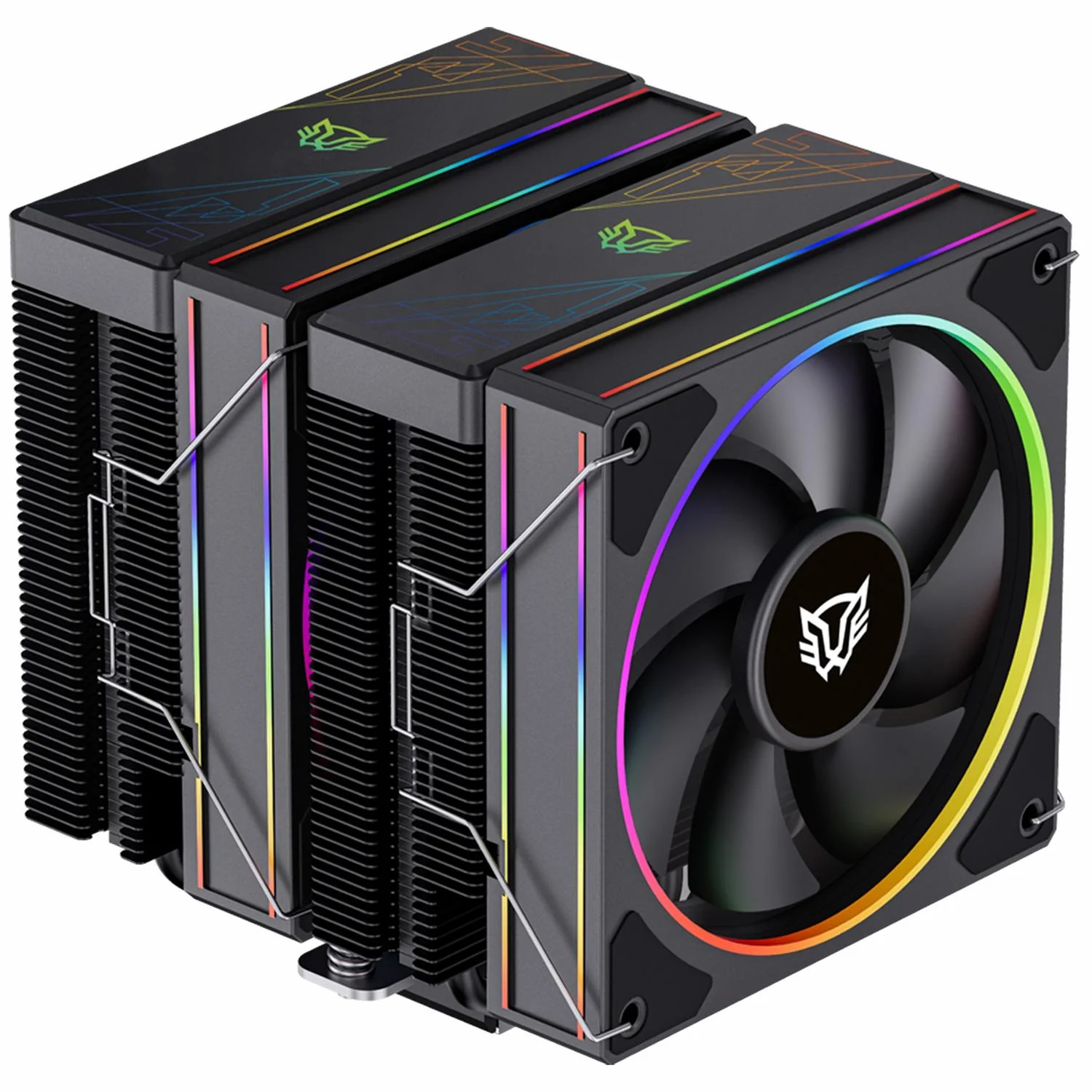 Disipador Doble CPU Gamer BALAM RUSH HELIUX PRO HEX70 120mm ARGB 3pin LGA 1700 AM5 600 - 2000 RPM 4-pin PWM 6 Pipas Negro BR-942003