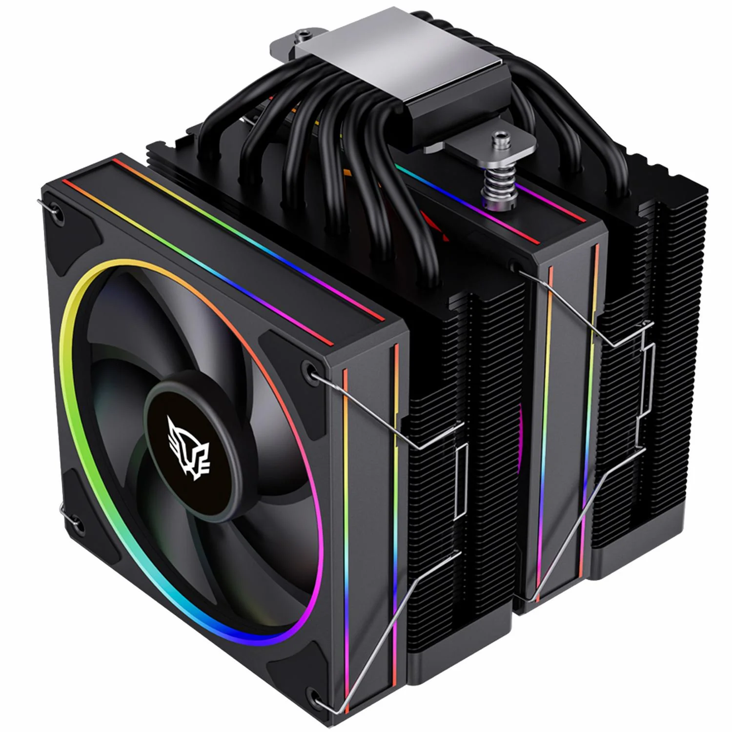 Disipador Doble CPU Gamer BALAM RUSH HELIUX PRO HEX70 120mm ARGB 3pin LGA 1700 AM5 600 - 2000 RPM 4-pin PWM 6 Pipas Negro BR-942003 - Image 2