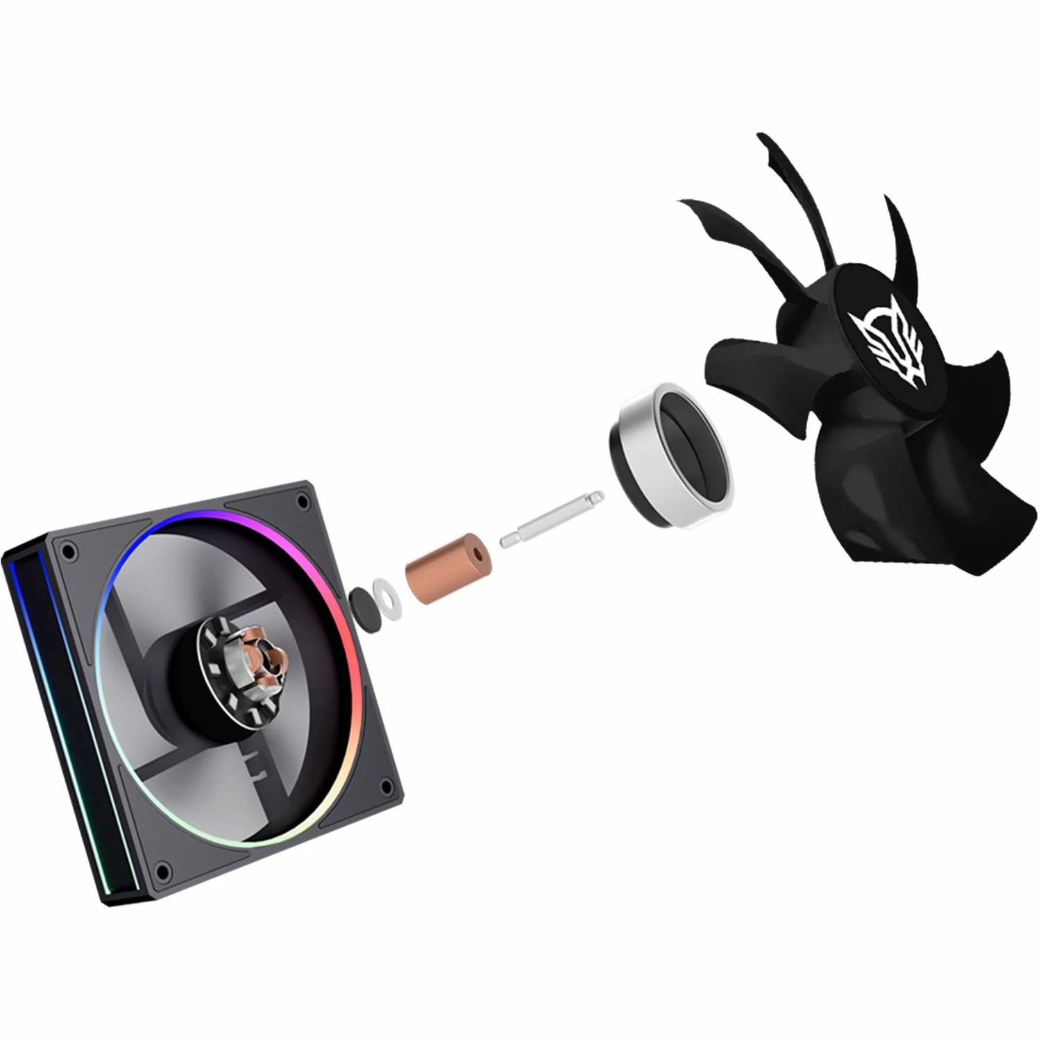 Disipador Doble CPU Gamer BALAM RUSH HELIUX PRO HEX70 120mm ARGB 3pin LGA 1700 AM5 600 - 2000 RPM 4-pin PWM 6 Pipas Negro BR-942003 - Image 3
