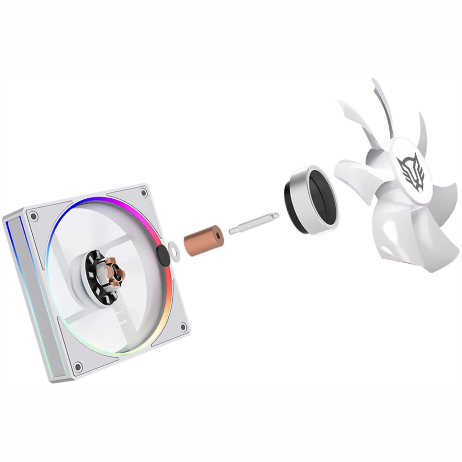 Disipador Doble CPU Gamer BALAM RUSH HELIUX PRO HEX75 120mm ARGB 3pin LGA 1700 AM5 600 - 2000 RPM 4-pin PWM 6 Pipas Display Digital Blanco BR-941952 - Image 3