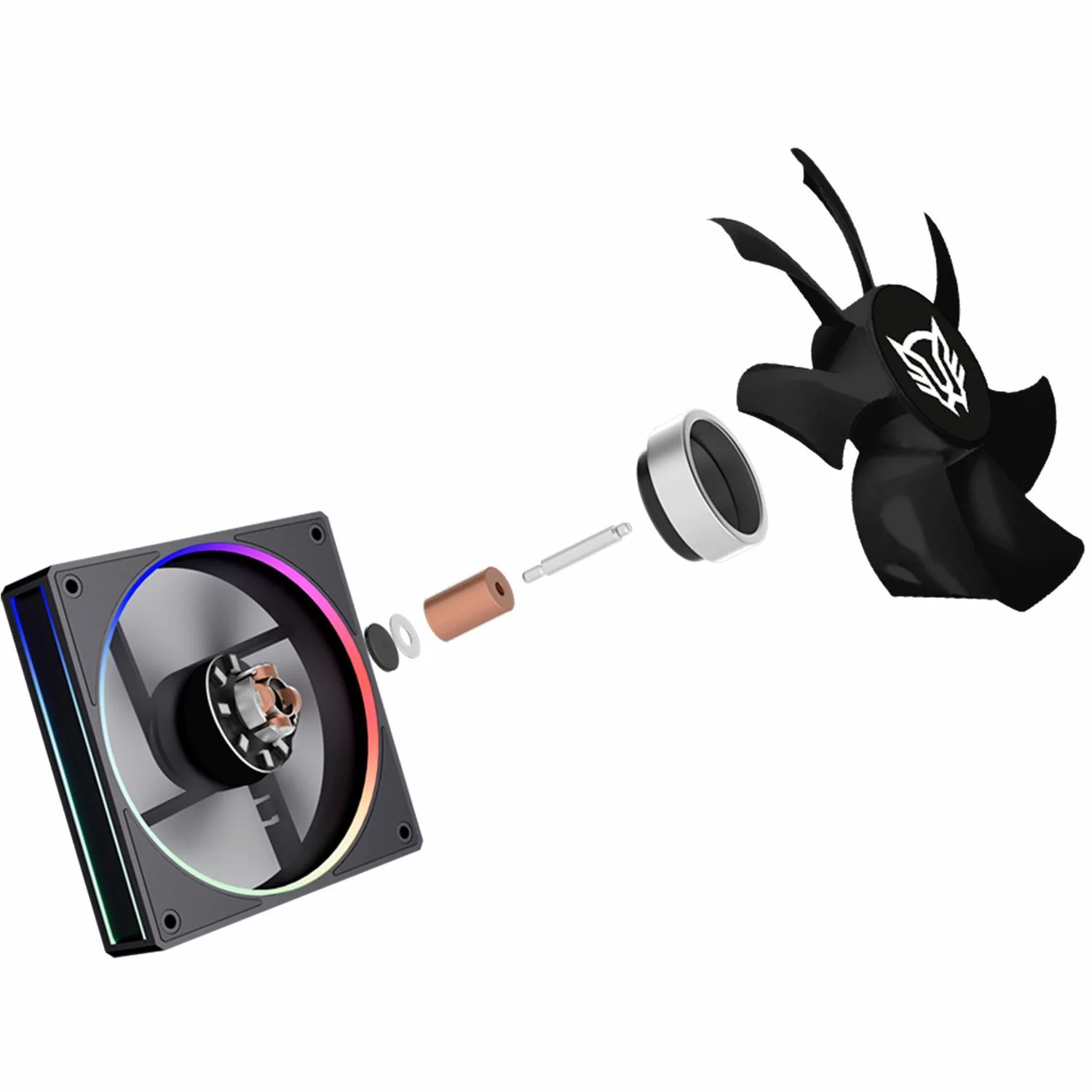 Disipador Doble CPU Gamer BALAM RUSH HELIUX PRO HEX75 120mm ARGB 3pin LGA 1700 AM5 600 - 2000 RPM 4-pin PWM 6 Pipas Display Digital Negro BR-941945 - Image 3