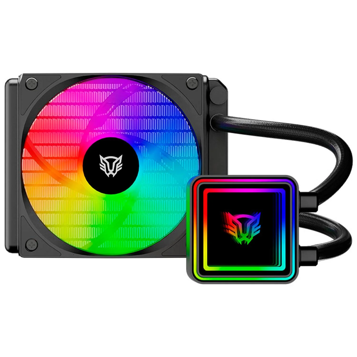 Enfriamiento Liquido BALAM RUSH CRYO PRISM 120 BLACK 120mm ARGB 4 Pines PWM 1800 RPM TDP 230w LGA1851 AM5 Negro BR-944021