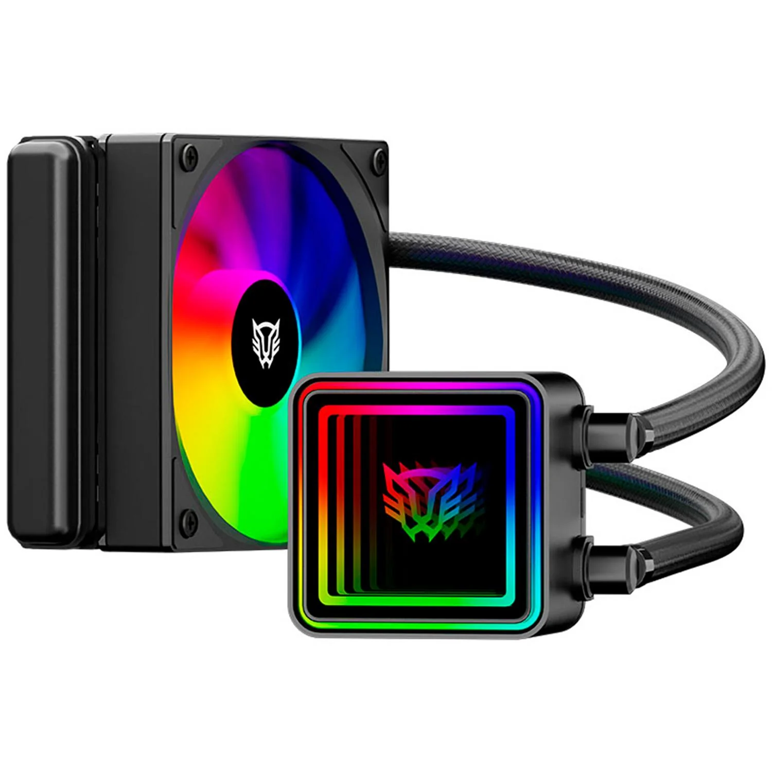 Enfriamiento Liquido BALAM RUSH CRYO PRISM 120 BLACK 120mm ARGB 4 Pines PWM 1800 RPM TDP 230w LGA1851 AM5 Negro BR-944021 - Image 2
