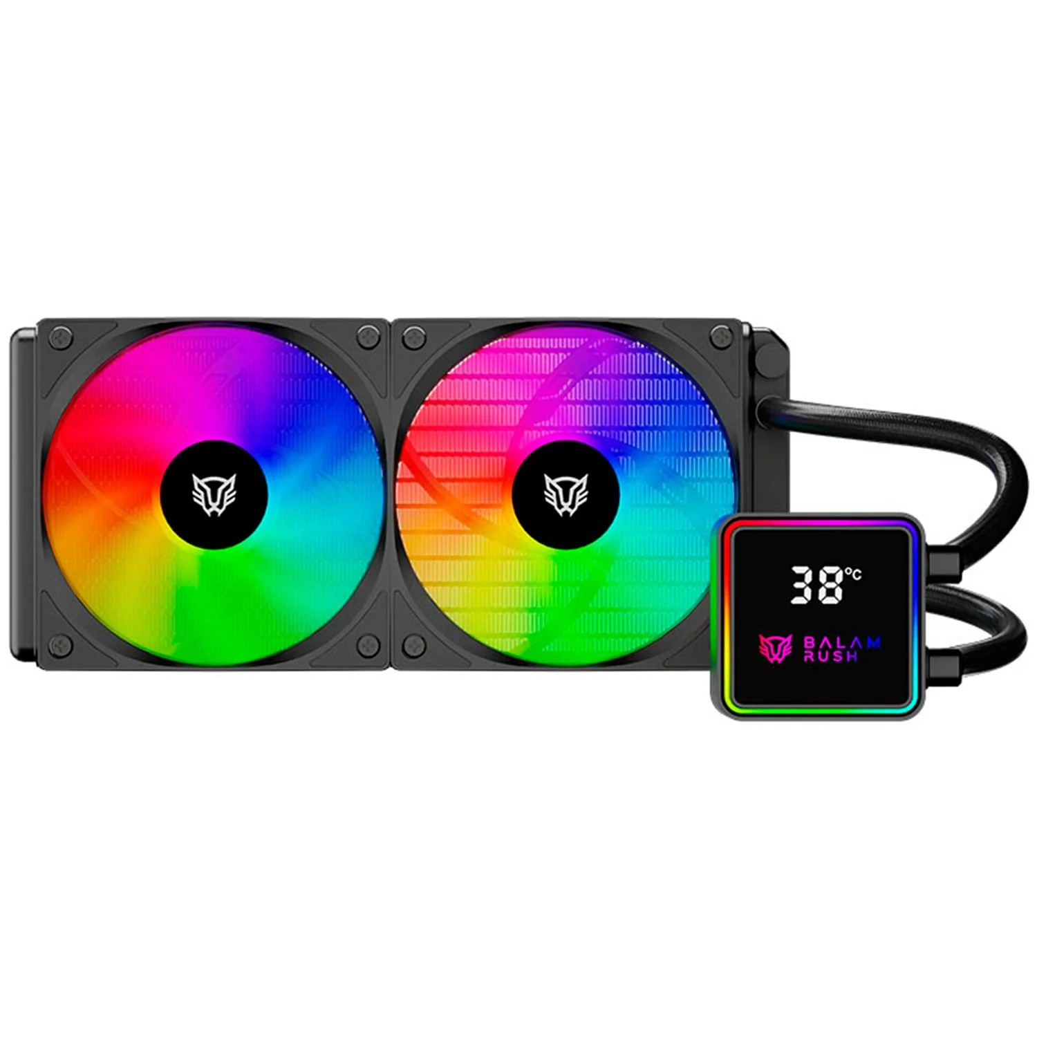 Enfriamiento Liquido BALAM RUSH CRYO PRISM 240 BLACK 240mm ARGB 4 Pines PWM 1800 RPM TDP 270w LGA1851 AM5 Negro BR-944045
